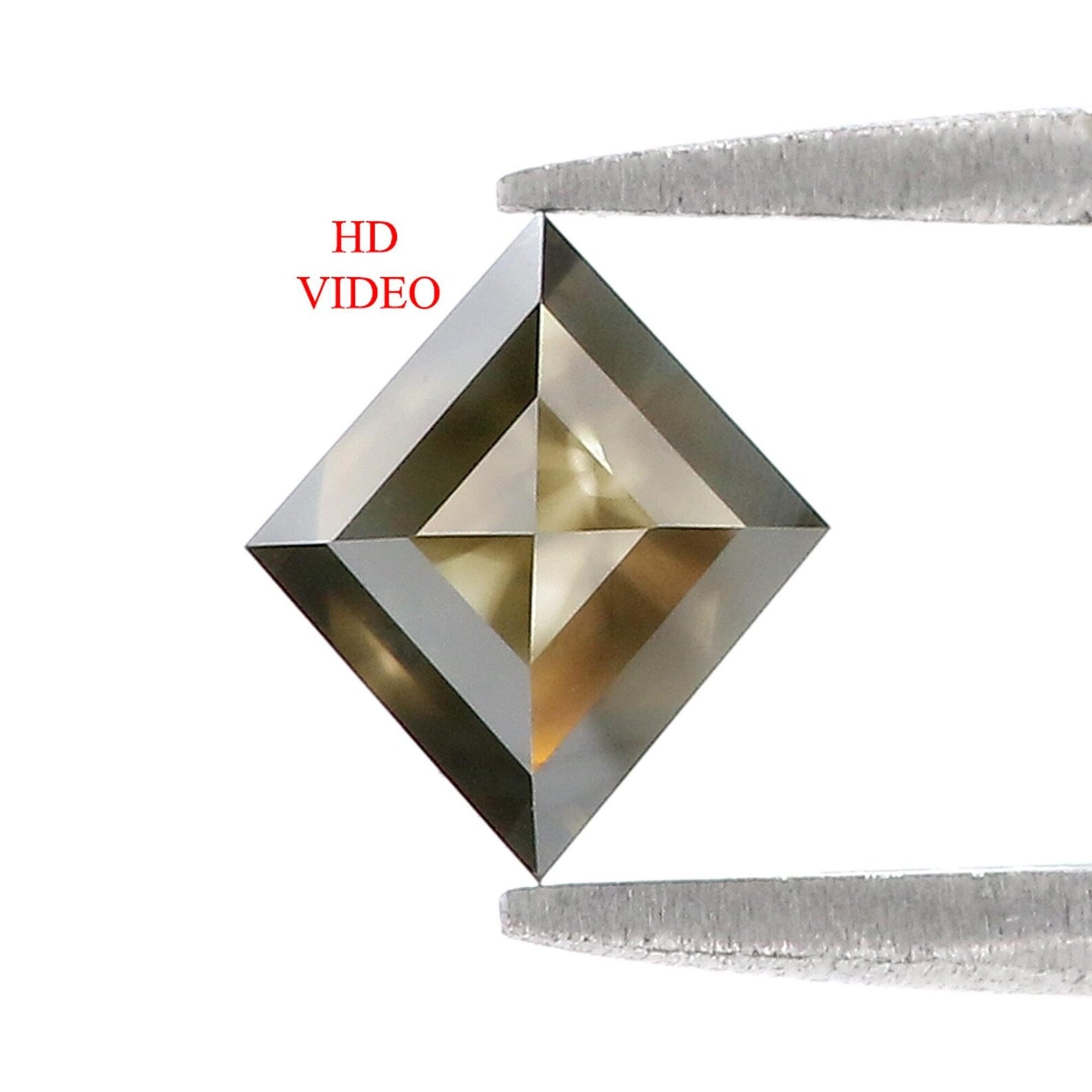1.04 CT Natural Loose Kite Shape Diamond Salt And Pepper Kite Cut Diamond 7.90 MM Natural Loose Diamond Black Grey Kite Shape Diamond QN9594