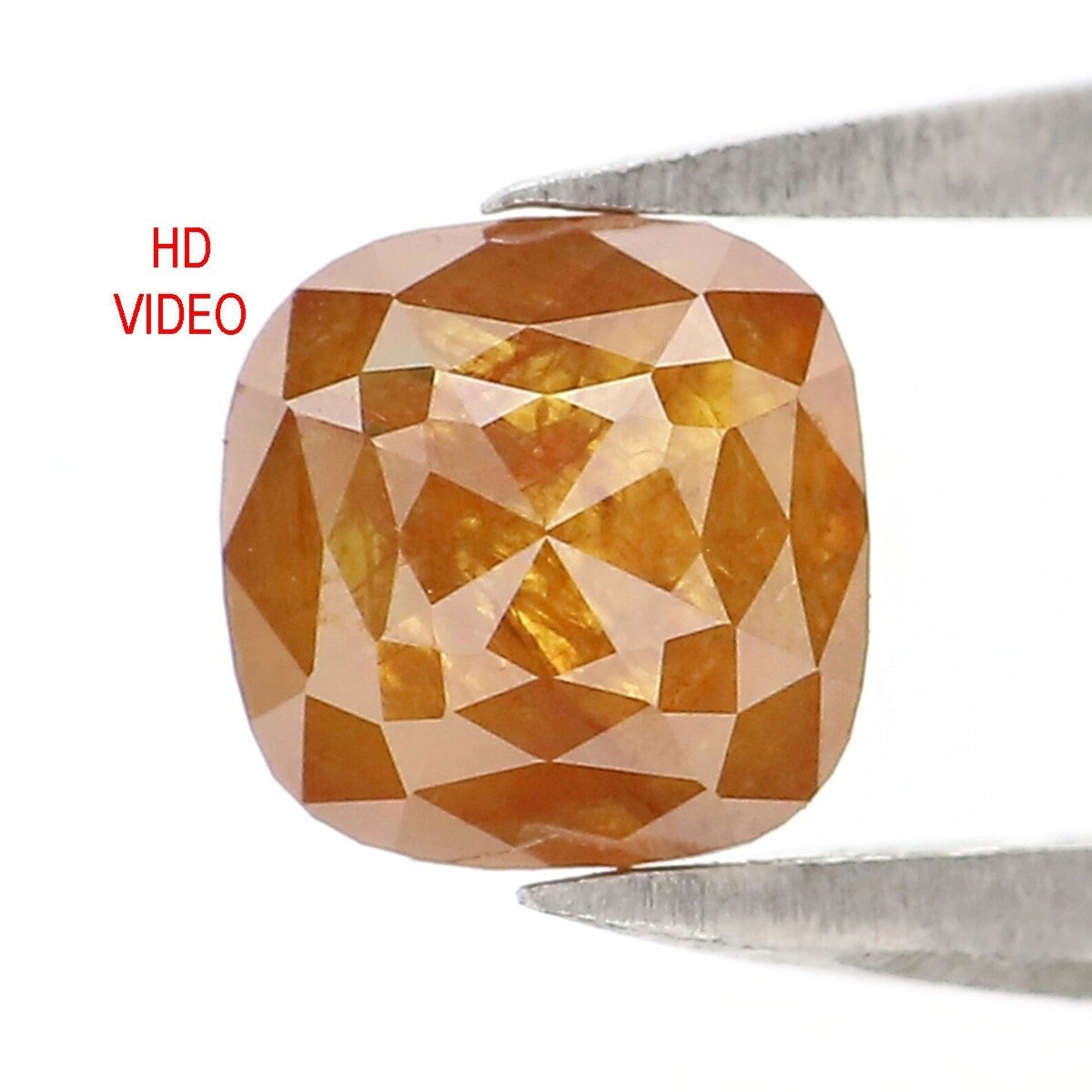 0.65 CT Natural Loose Cushion Shape Diamond Brown Color Cushion Cut Diamond 5.00 MM Natural Loose Diamond Cushion Rose Cut Diamond NQ2215
