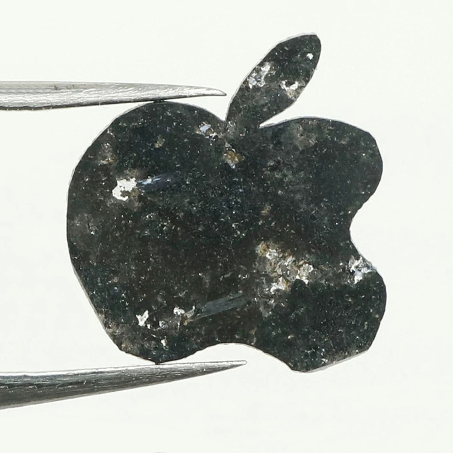 1.07 Ct Natural Loose Diamond, Apple Shape Diamond, Black Diamond, Rose Cut Diamond, Antique Diamond, Real Diamond KDN1188