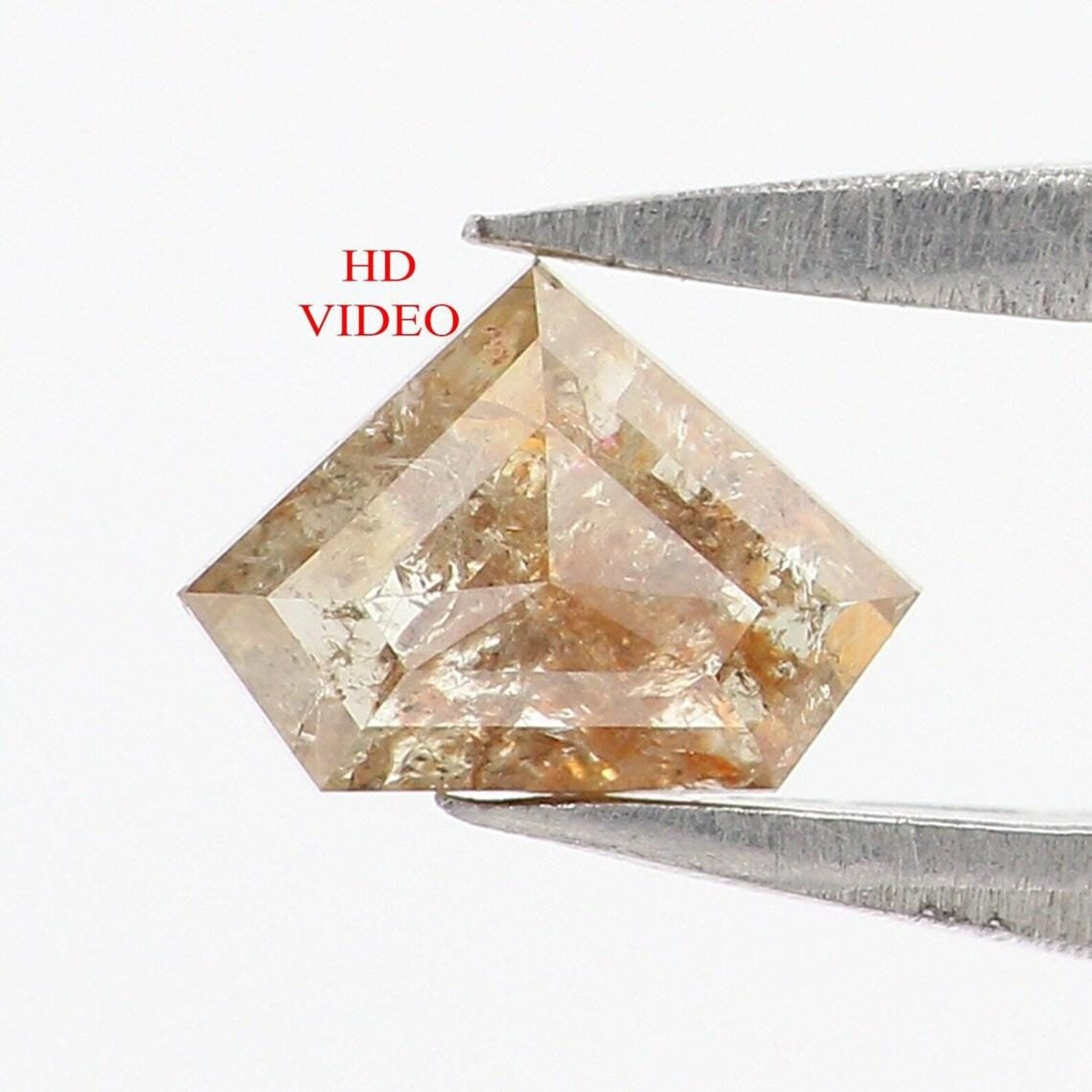 0.39 CT Natural Loose Shield Shape Diamond Grey Color Shield Cut Diamond 4.30 MM Natural Diamond Brown Color Shield Rose Cut Diamond NQ449