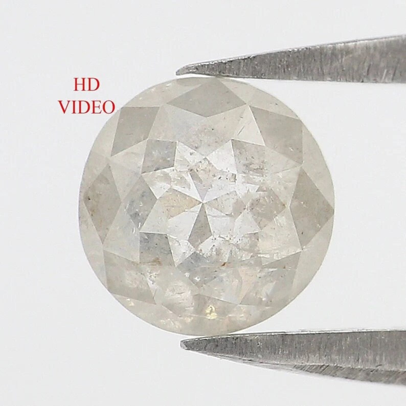 0.90 CT Natural Loose Round Shape Diamond Grey Color Round Rose Cut Diamond 5.80 MM Natural Diamond Grey Color Round Rose Cut Diamond NQ1421
