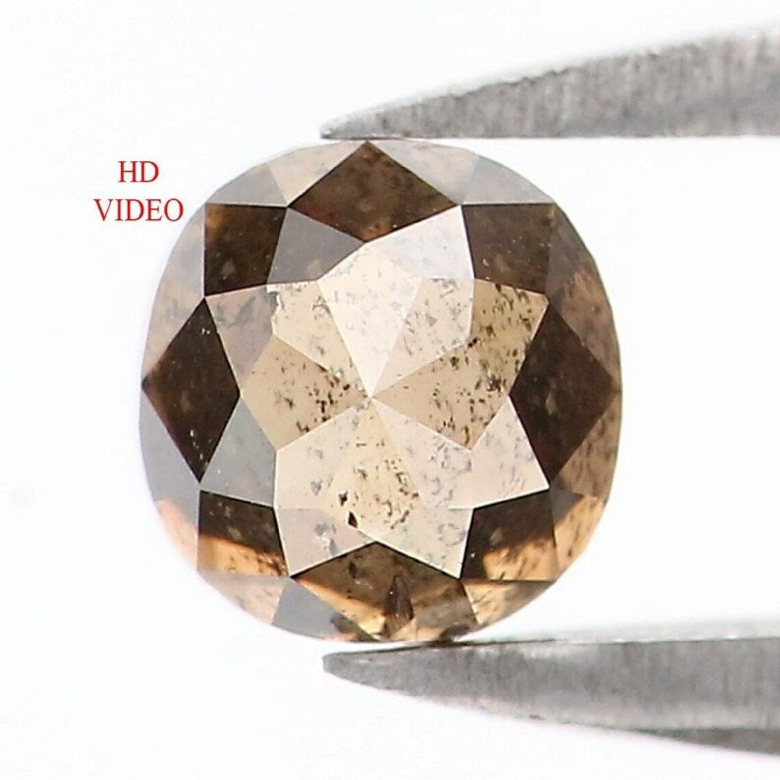 0.47 CT Natural Loose Cushion Shape Diamond Brown Color Cushion Cut Diamond 4.05 MM Natural Loose Diamond Cushion Rose Cut Diamond NQ1648