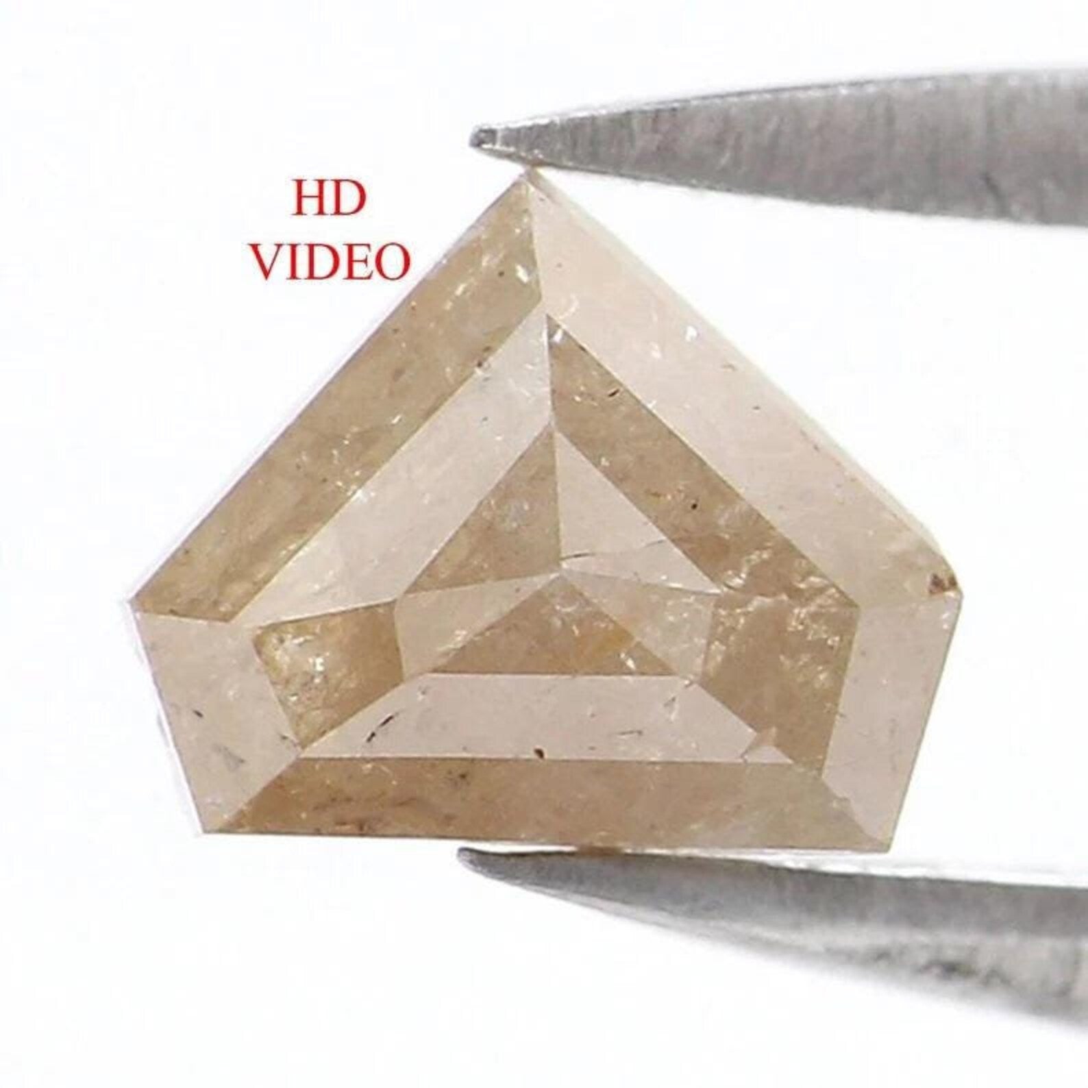 0.67 CT Natural Loose Shield Shape Diamond Grey Color Shield Cut Diamond 5.20 MM Natural Loose Grey Color Shield Rose Cut Diamond NQ8166