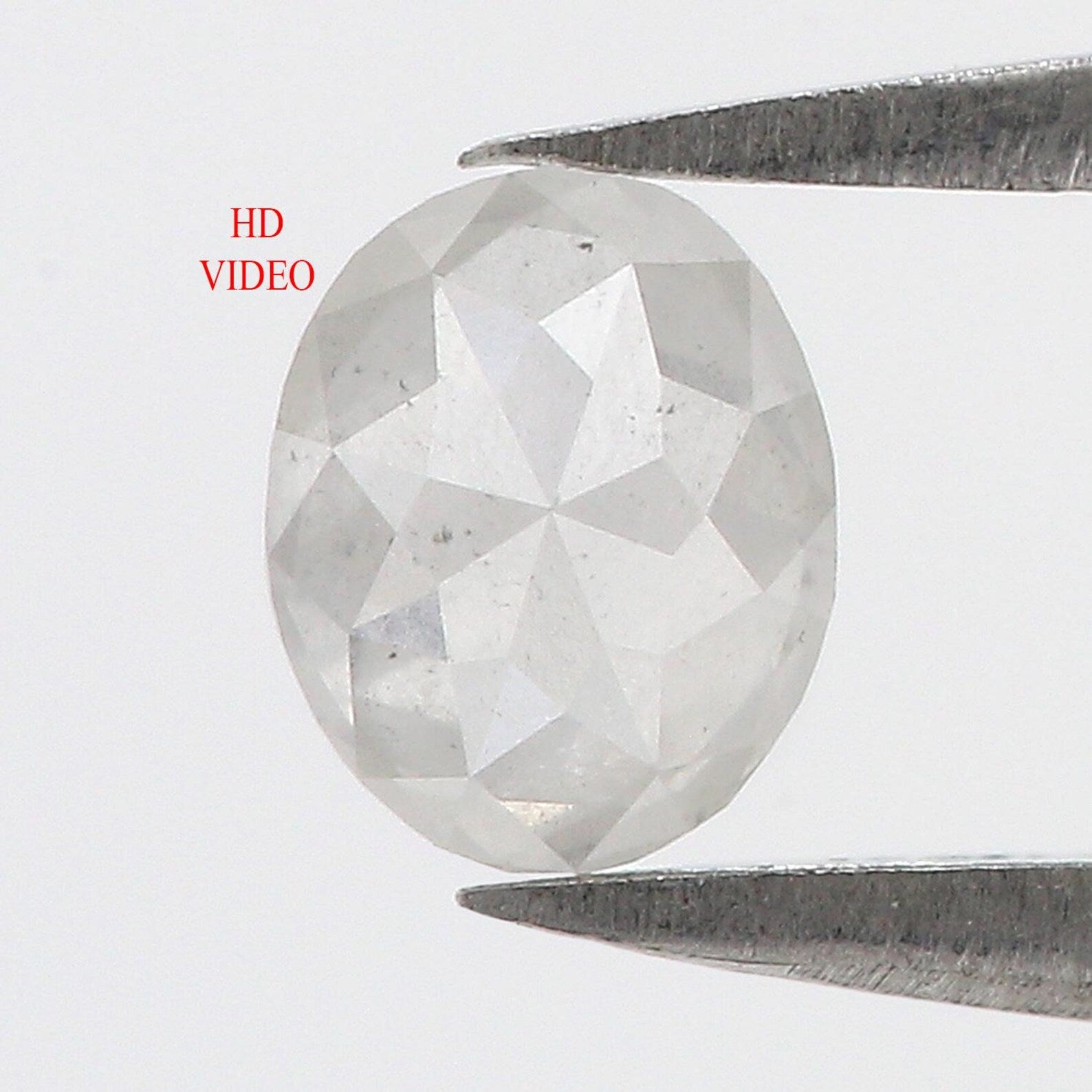 0.47 CT Natural Loose Oval Shape Diamond Grey Color Oval Cut Diamond 5.40 MM Natural Loose Grey Color Diamond Oval Rose Cut Diamond NQ2004