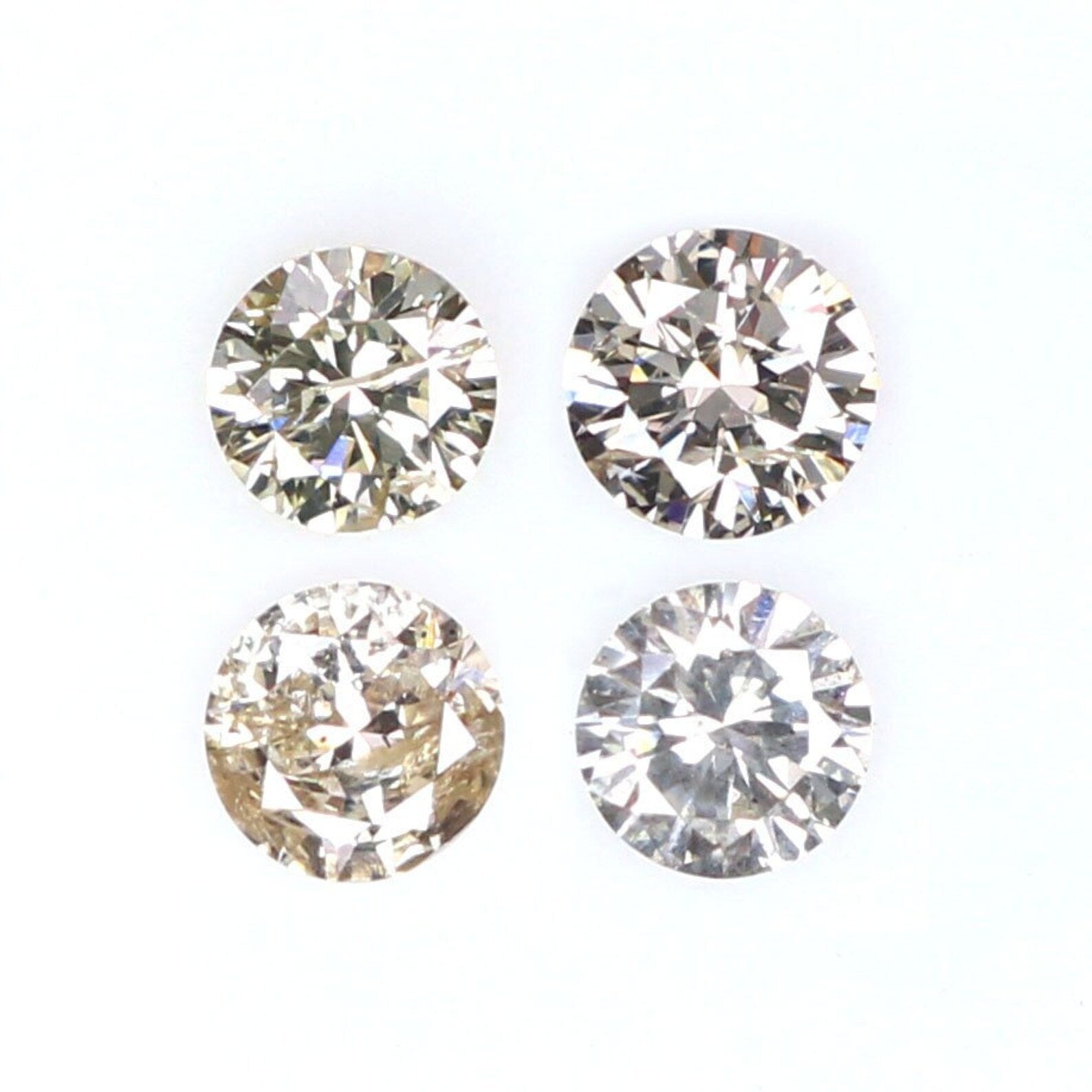 Natural Loose Round Brown Color Diamond 0.27 CT 2.50 MM Round Shape Brilliant Cut Diamond N7513