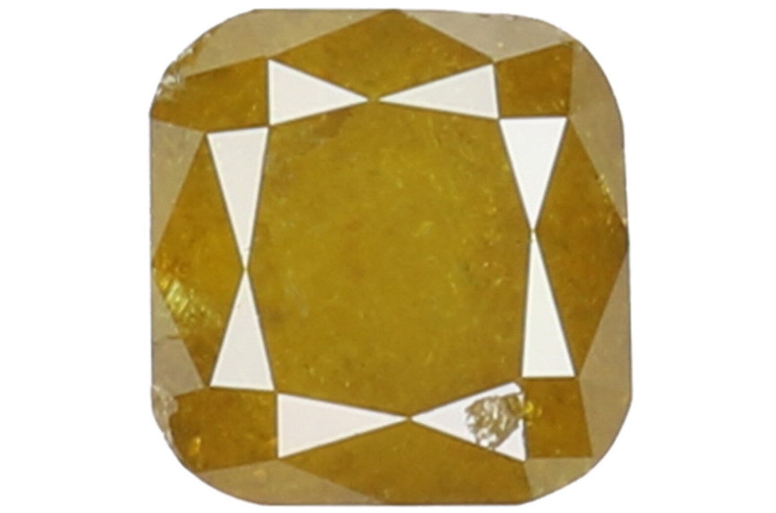 0.58 Ct Natural Loose Cushion Shape Diamond Yellow Green Color Cushion Cut Diamond 4.40 MM Natural Loose Cushion Brilliant Cut Diamond N7072