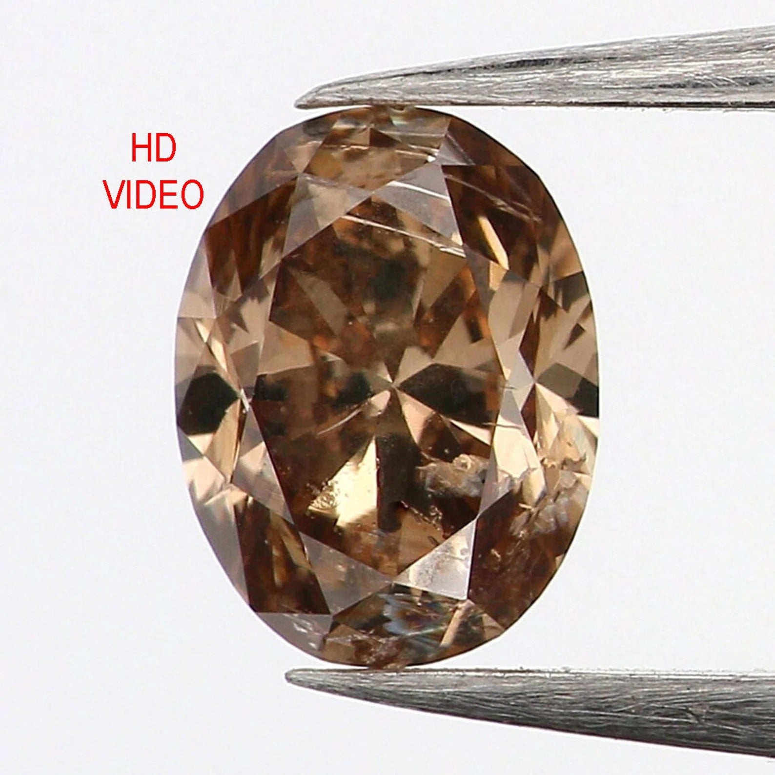 0.40 Ct Natural Loose Oval Diamond Brown Oval Cut Diamond 5.25 MM Natural Loose Diamond Oval Brilliant Cut Diamond Oval Shape Diamond N1327