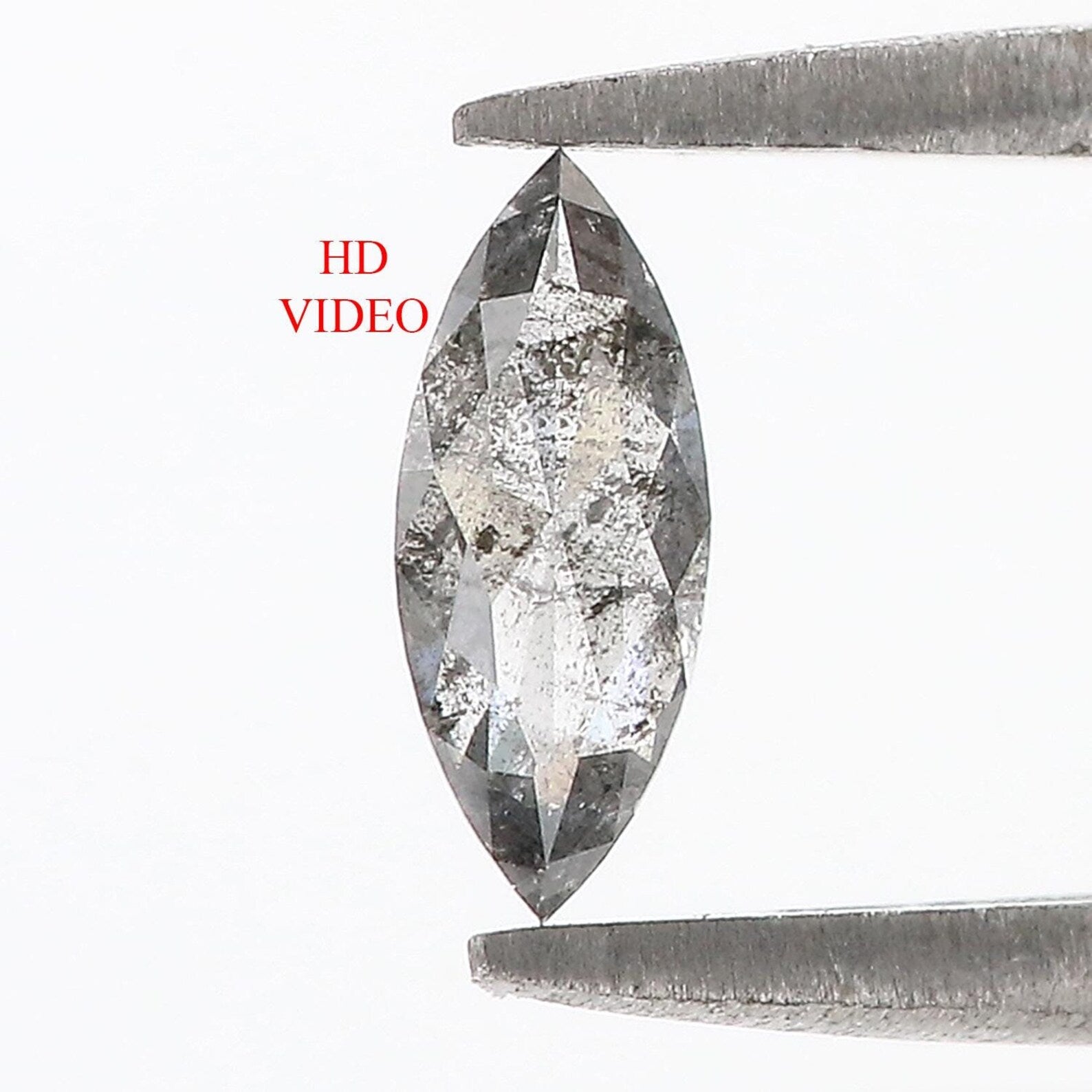 0.51 CT Natural Loose Marquise Shape Diamond Salt And Pepper Marquise Cut Diamond 8.25 MM Natural Loose Diamond Marquise Cut Diamond QN916