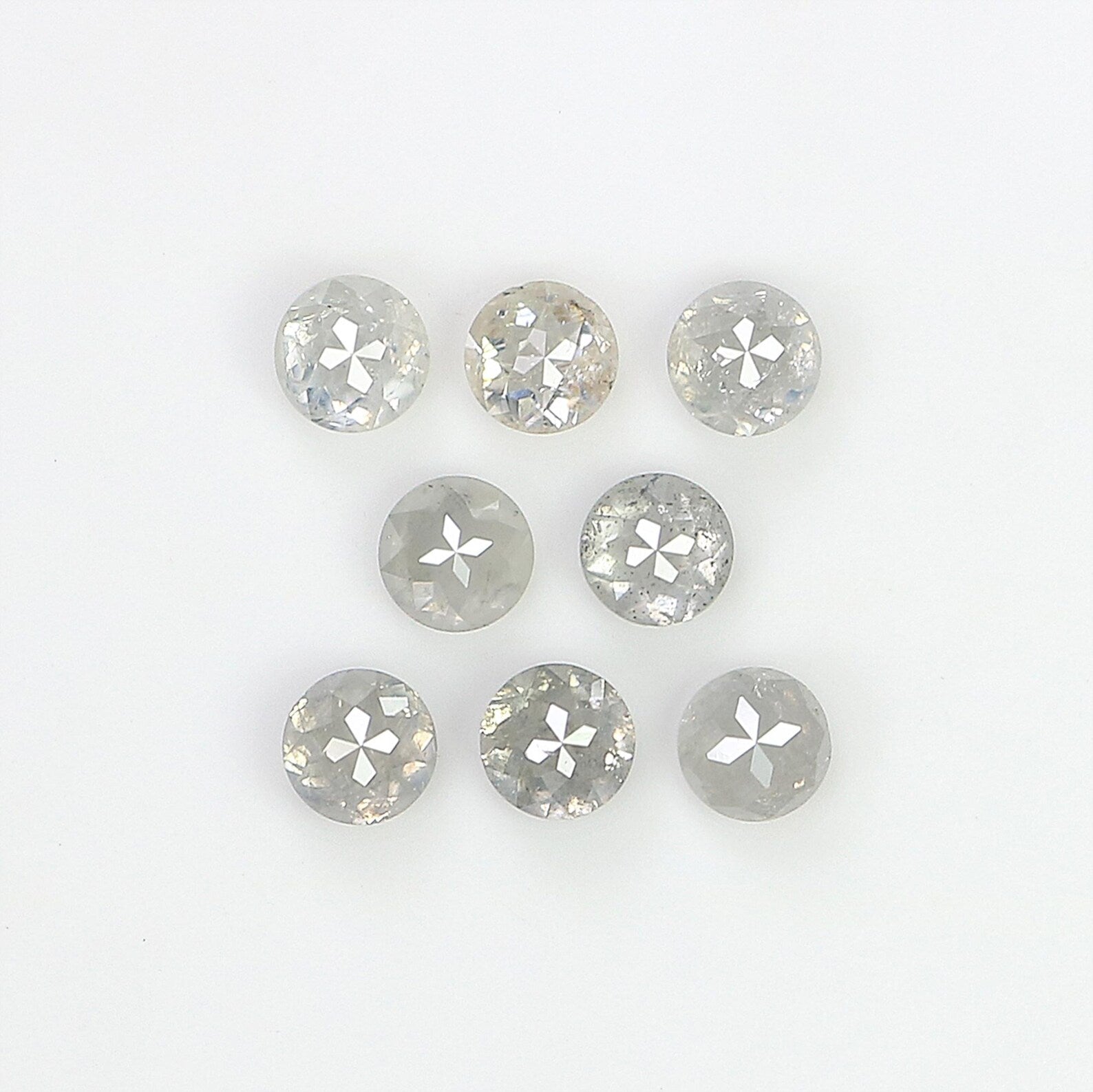 1.20 CT Natural Loose Round Shape Diamond Grey Color Round Diamond 3.05 MM Natural Loose Diamond Grey Color Round Rose Cut Diamond NQ2569