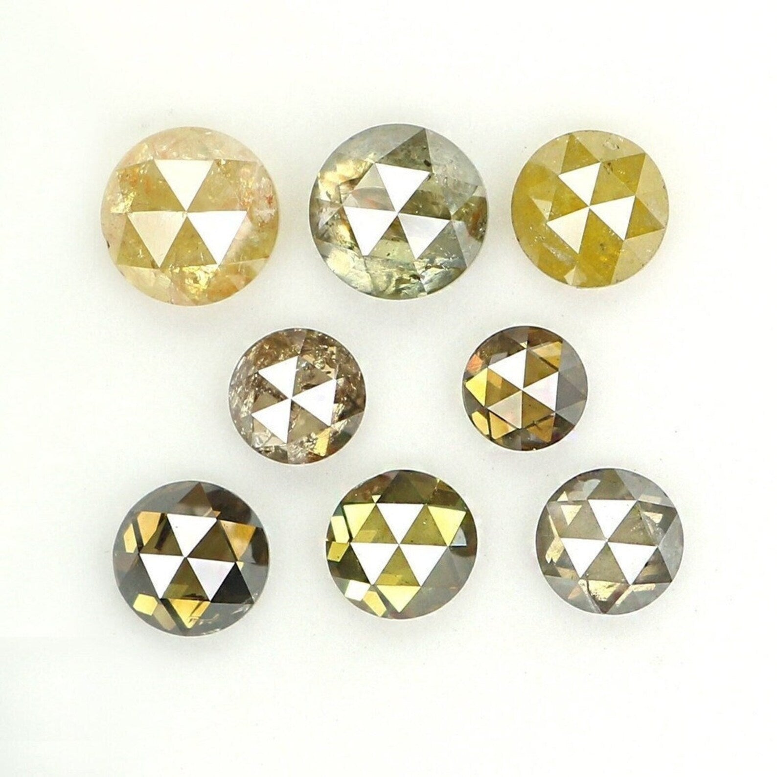 1.55 CT Natural Loose Round Cut Diamond Mix Color Round Diamond 2.60 MM Natural Loose Diamond Mix Color Diamond Rose Cut Diamond NQ1527