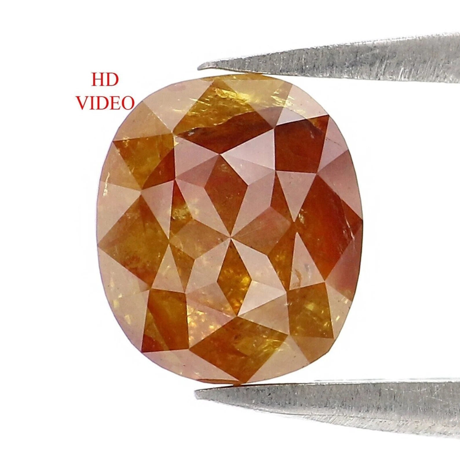 1.31 CT Natural Loose Oval Shape Diamond Brown Color Oval Cut Diamond 7.20 MM Natural Loose Diamond Brown Oval Shape Rose Cut Diamond NQ379