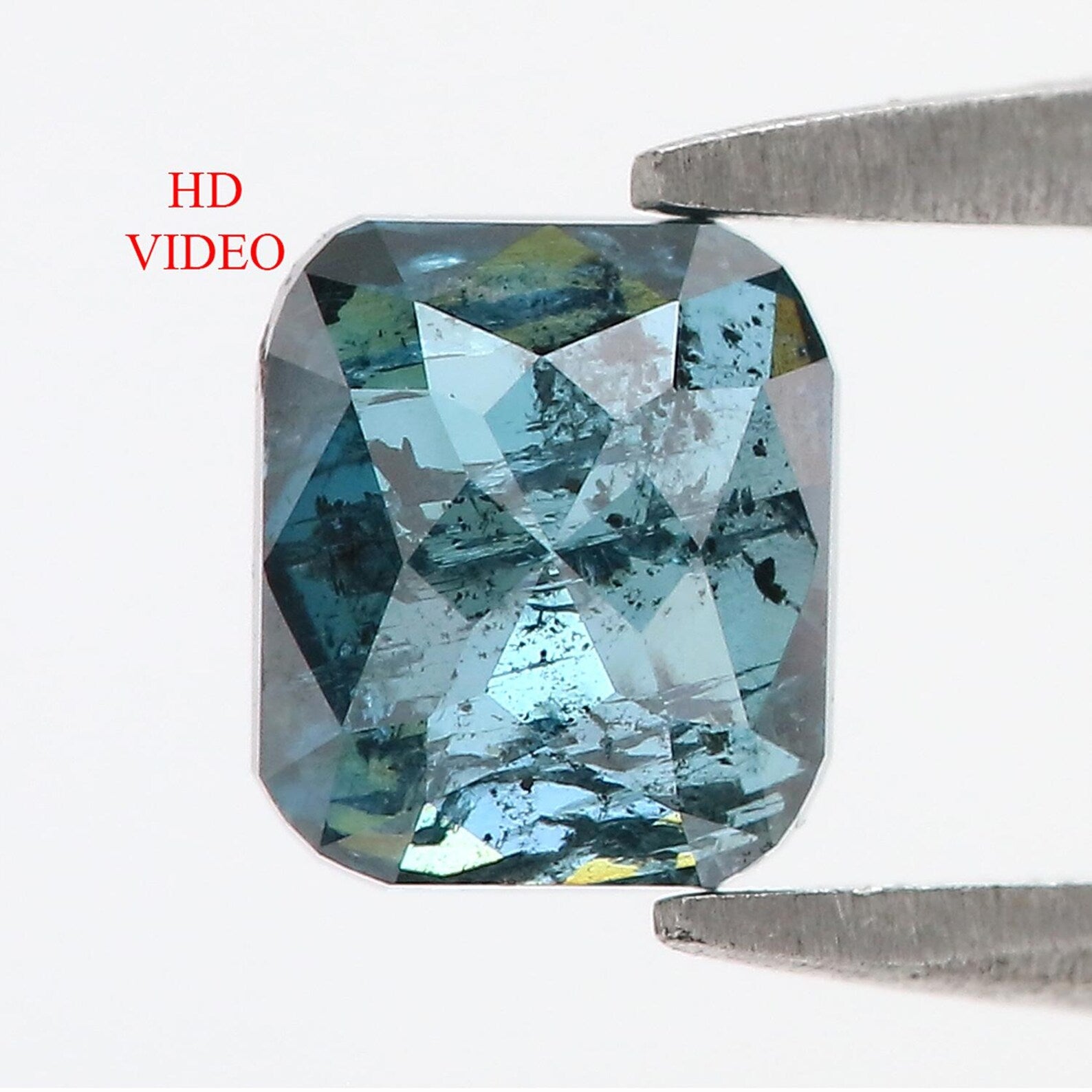 0.92 Ct Natural Loose Cushion Shape Diamond Blue Color Cushion Cut Diamond 5.85 MM Natural Loose Diamond Blue Cushion Shape Diamond NQ368