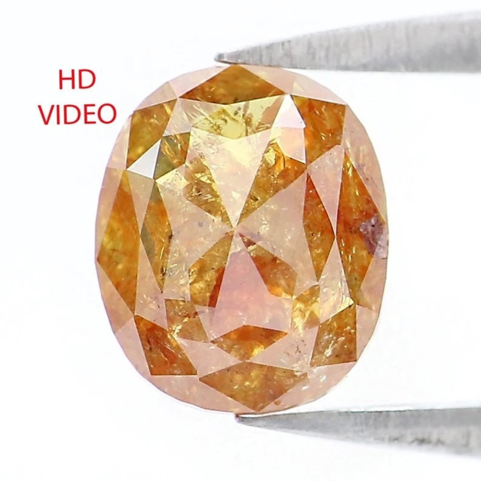 1.49 Ct Natural Loose Oval Shape Diamond Brown Color Oval Cut Diamond 7.40 MM Natural Loose Diamond Brown Color Oval Rose Cut Diamond NQ1937