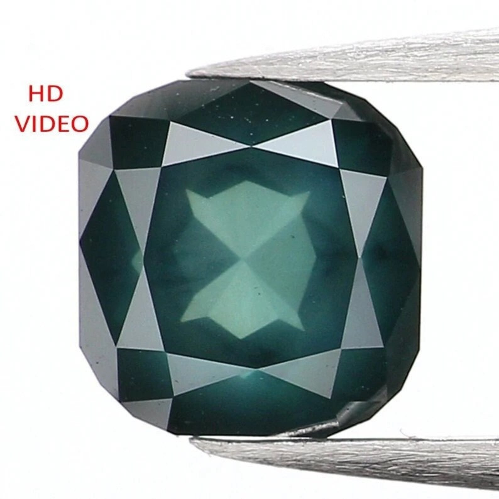 0.87 Ct Natural Loose Cushion Shape Diamond Blue Color Cushion Cut Diamond 5.00 MM Natural Loose Diamond Cushion Rose Cut Diamond QN9848