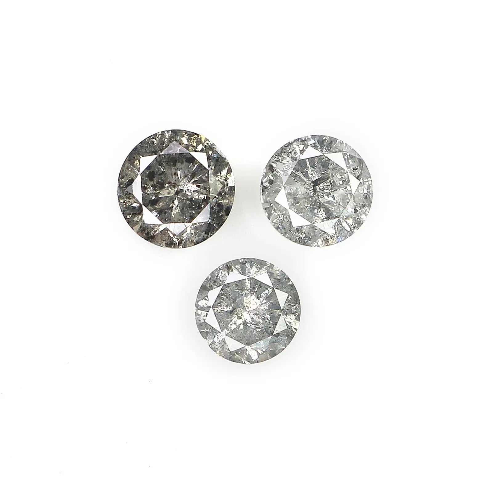 0.72 CT Natural Loose Round Shape Diamond Salt And Pepper Round Cut Diamond 3.60 MM Natural Loose Diamond Round Brilliant Cut Diamond NQ1851