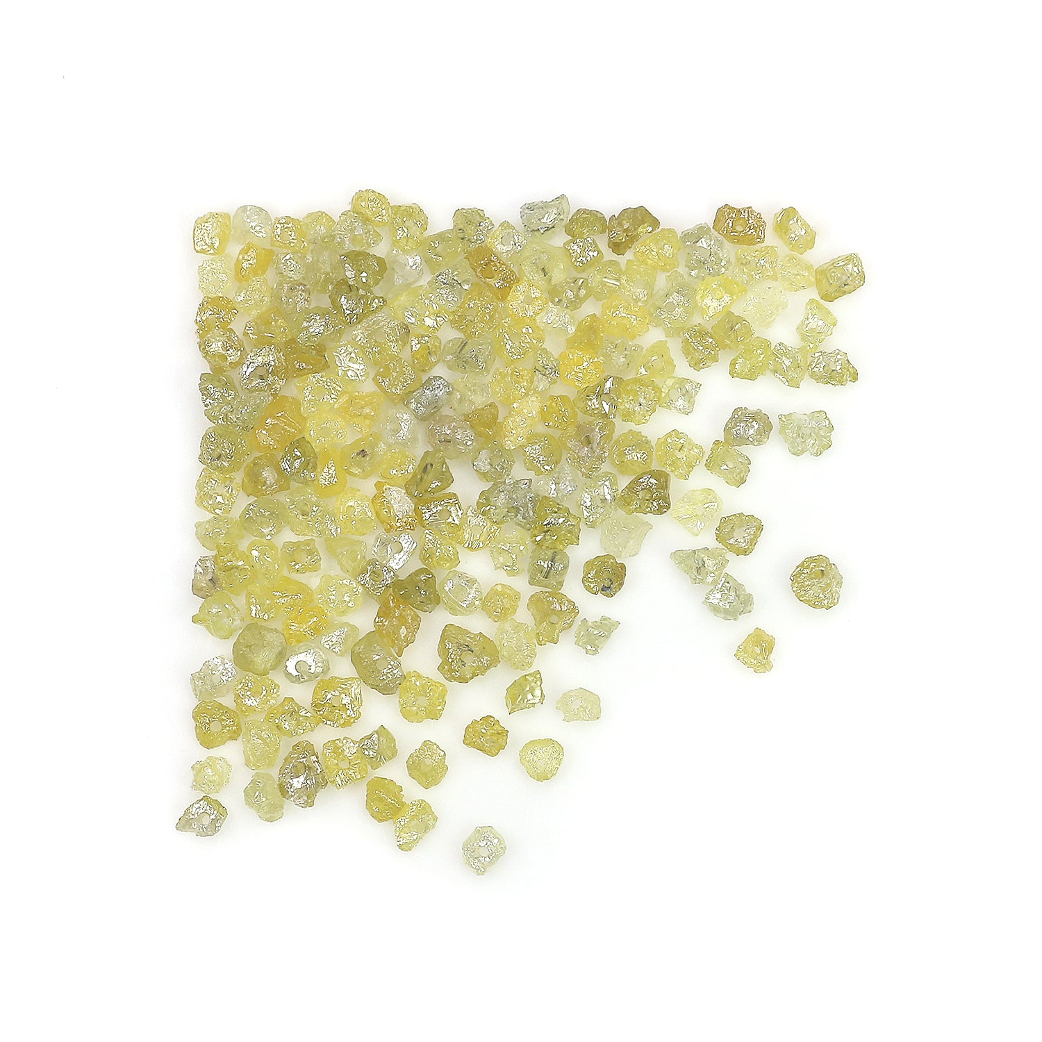 Natural Loose Rough Diamond Yellow Color Rough Bead Diamond 1.30 to 2.50 MM 5.00 Ct Lot Uncut Drilled Bead Rough Irregular Cut Diamond Q77-1