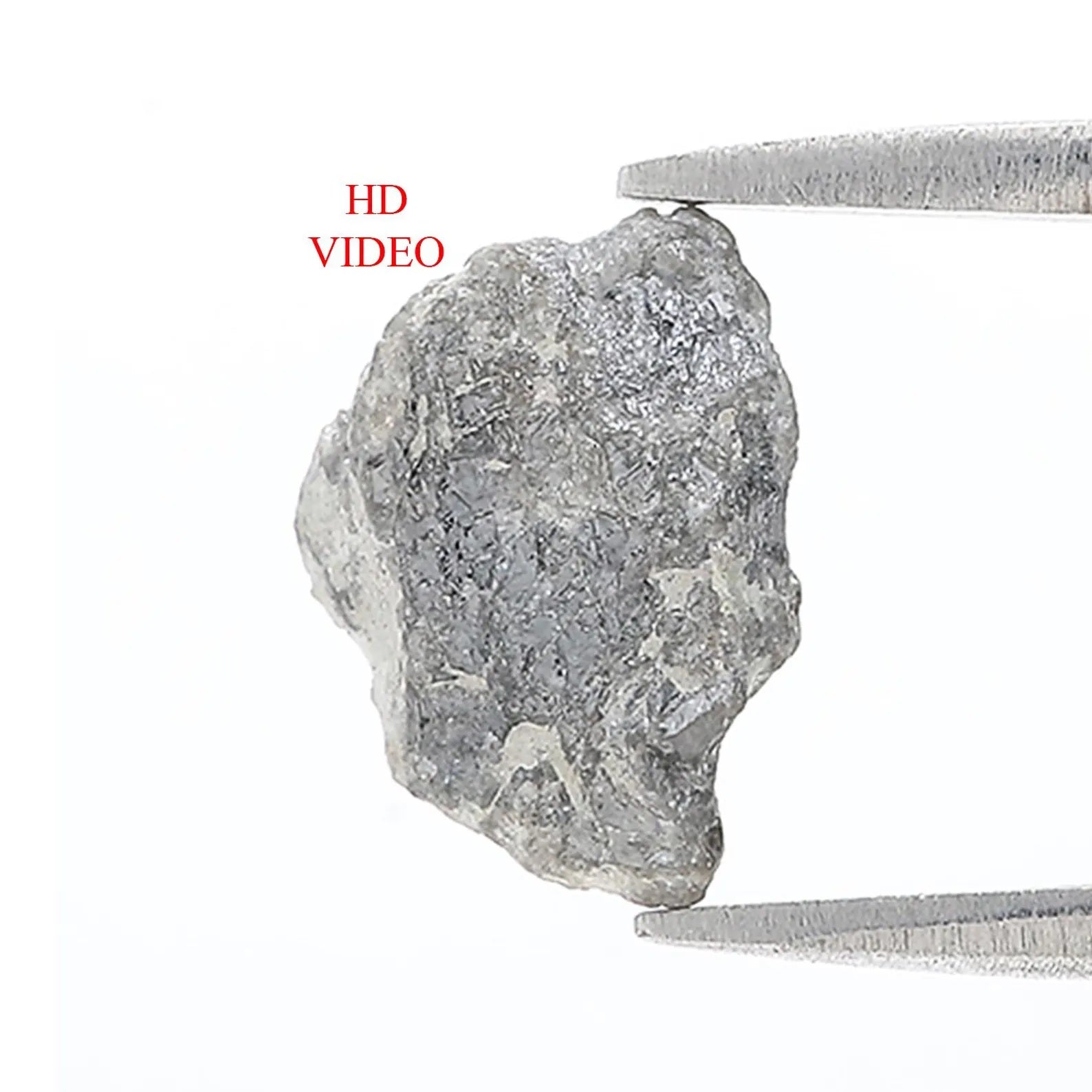 3.11 CT Natural Loose Rough Shape Diamond Grey Color Rough Uncut Diamond 11.25 MM Natural Grey Color Rough Irregular Cut Diamond NQ2588