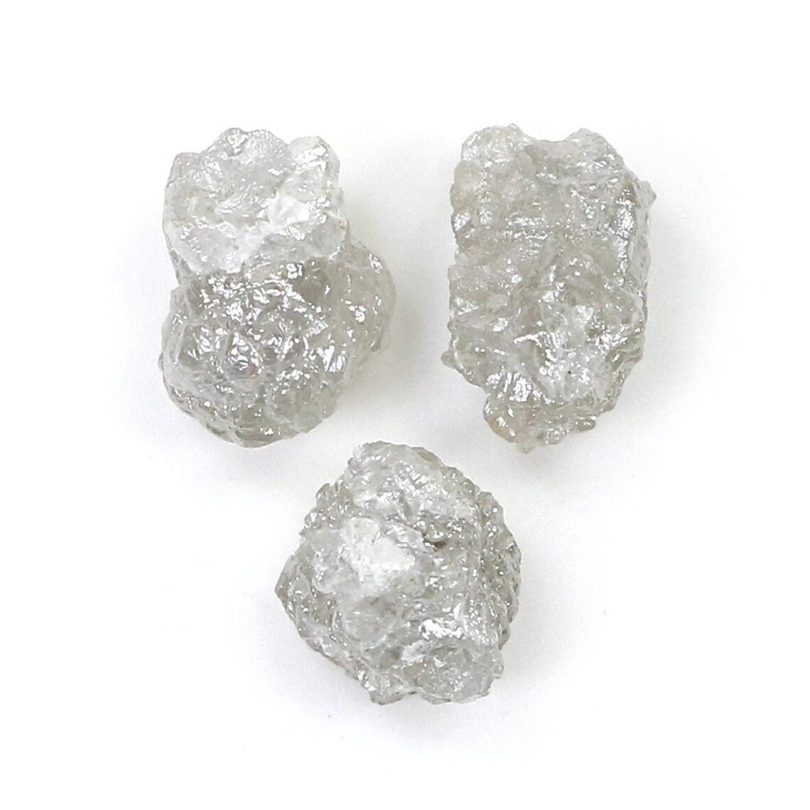 4.29 CT Natural Loose Rough Shape Diamond Gray Color Rough Cut Diamond 7.35 MM Natural Gray Color Irregular Cut Rough Shape Diamond NQ1120