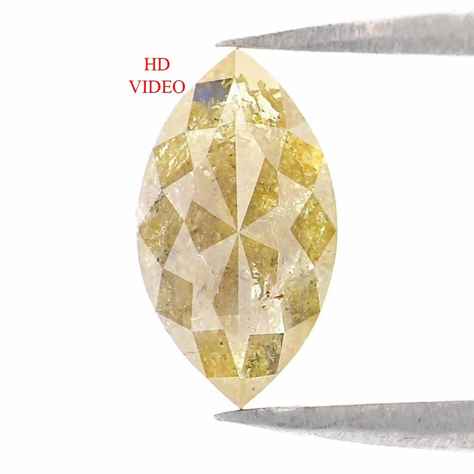 1.18 Ct Natural Loose Marquise Shape Diamond Yellow Color Marquise Cut Diamond 8.55 MM Natural Loose Marquise Shape Rose Cut Diamond NQ9892