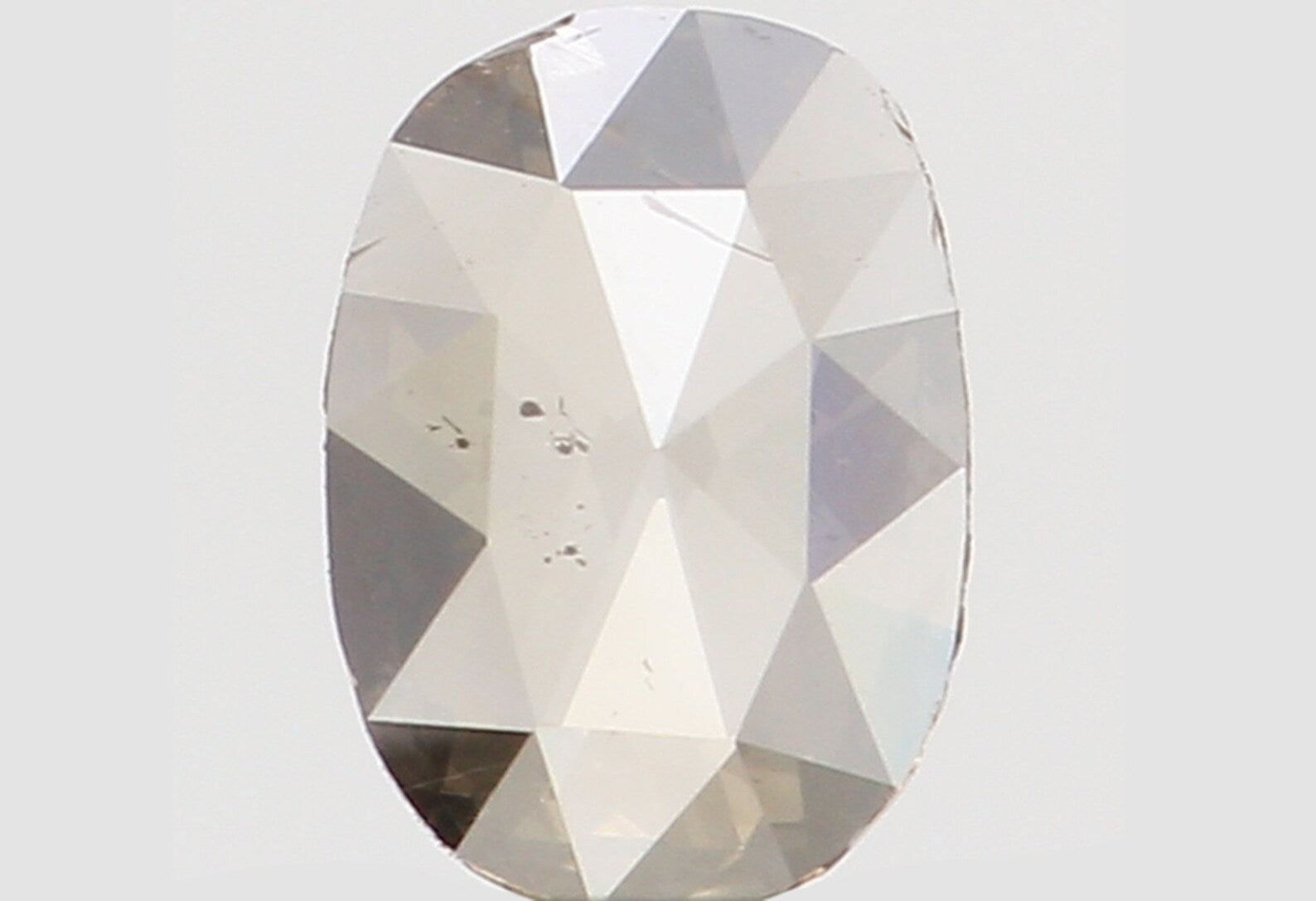 0.19 Ct Natural Loose Oval Shape Diamond Dark Brown Color Oval Cut Diamond 4.85 MM Natural Loose Diamond Oval Shape Rose Cut Diamond N7005