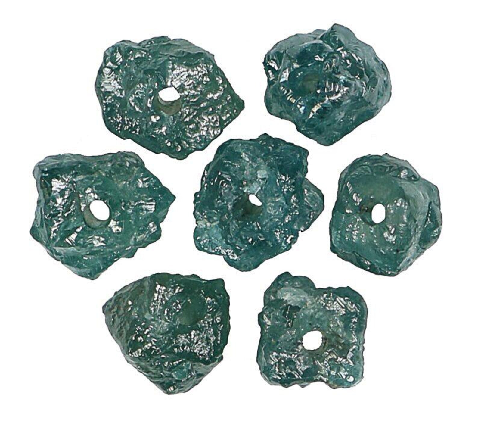 1.82 CT Natural Loose Rough Shape Diamond Blue Color Drilling Bead Cut Diamond 3.00 MM Natural Blue Color Rough Irregular Cut Diamond NQ7616