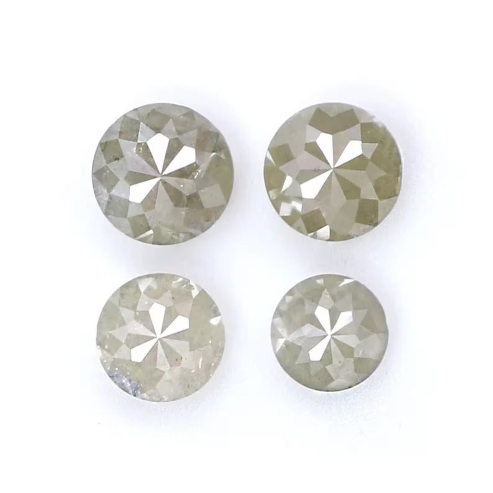 0.65 CT Natural Loose Round Shape Diamond Gray Color Round Diamond 3.00 MM Natural Loose Diamond Gray Color Round Rose Cut Diamond NQ7623
