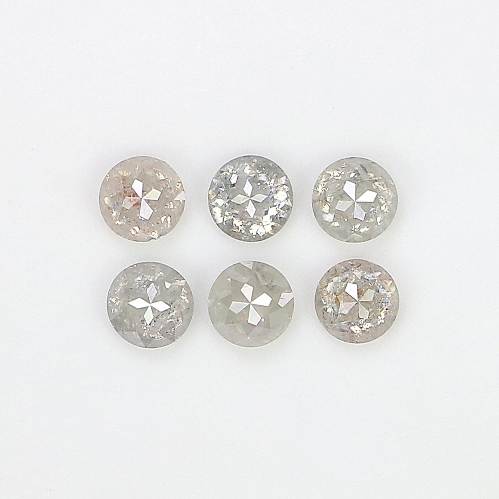 1.17 CT Natural Loose Round Rose Cut Diamond Grey Color Round Shape Diamond 3.35 MM Natural Loose Grey Color Round Rose Cut Diamond NQ2572