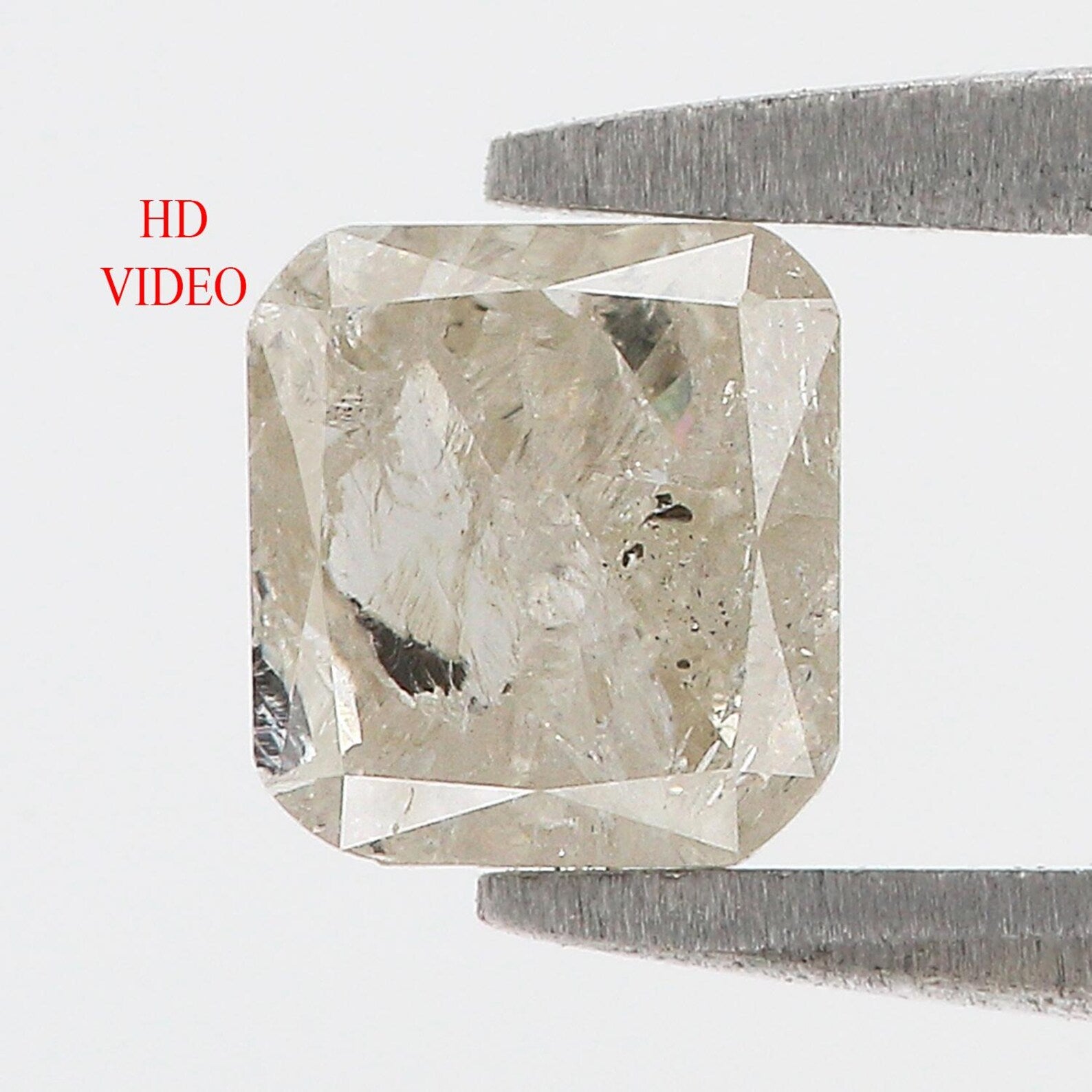 0.72 Ct Natural Loose Cushion Shape Diamond Grey Color Cushion Cut Diamond 5.20 MM Natural White Color Cushion Brilliant Cut Diamond NQ7468