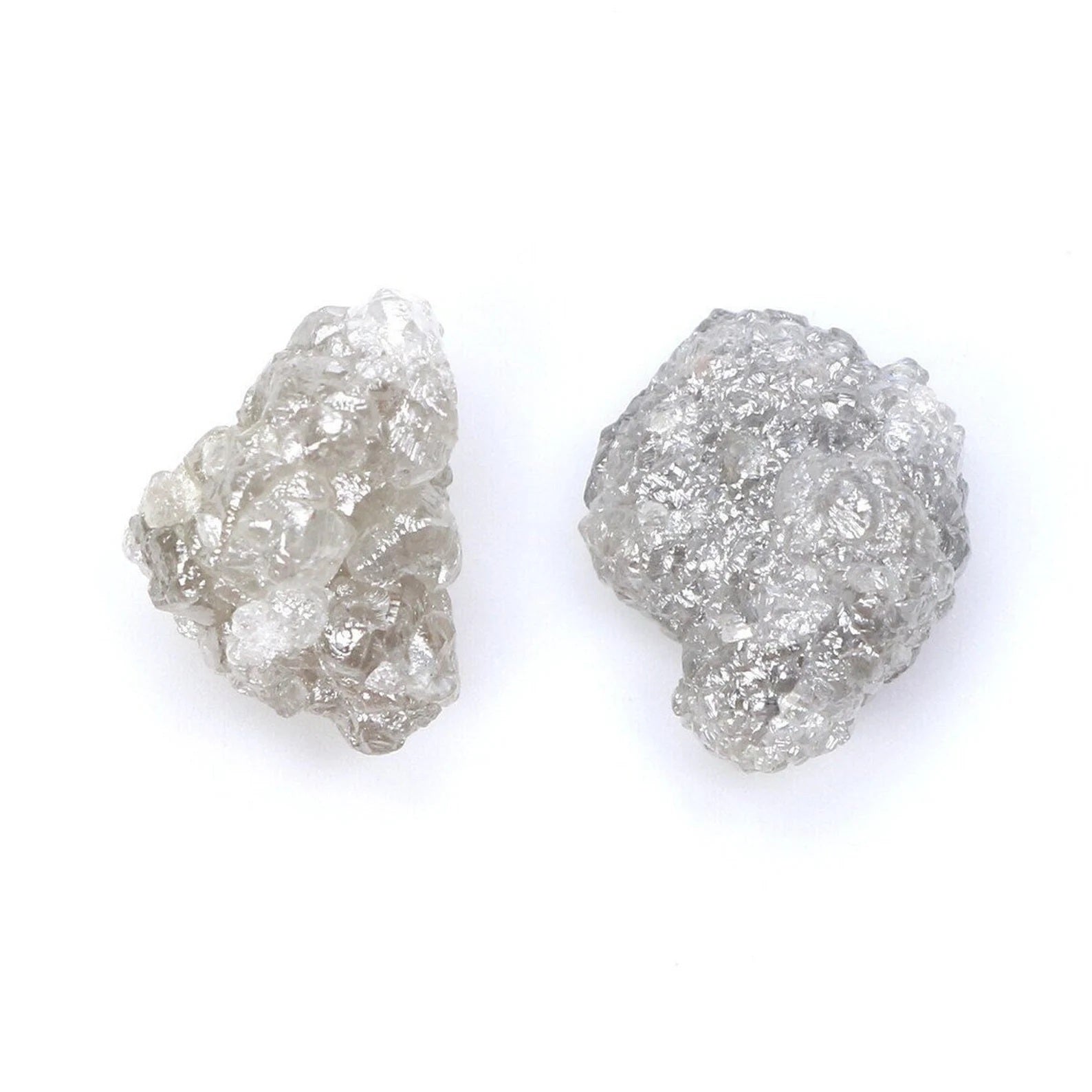5.38 CT Natural Loose Rough Diamond Gray Color Rough Diamond 9.50 MM Natural Diamond Gray Color Irregular Cut Rough Shape Diamond NQ1093