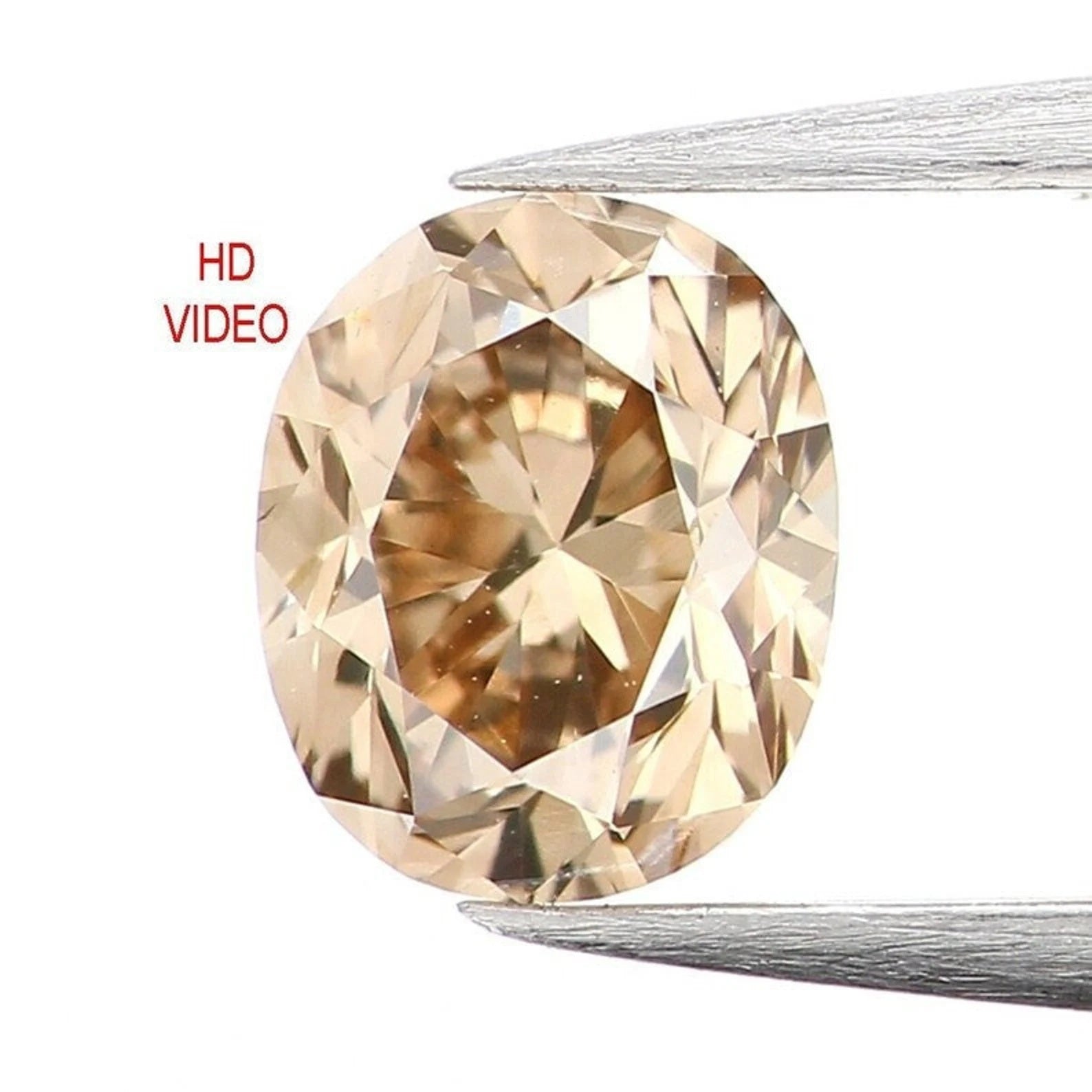 0.39 CT Natural Loose Oval Shape Diamond Brown Color Oval Diamond 4.70 MM Natural Diamond Brown Color Oval Brilliant Cut Diamond NQ1234