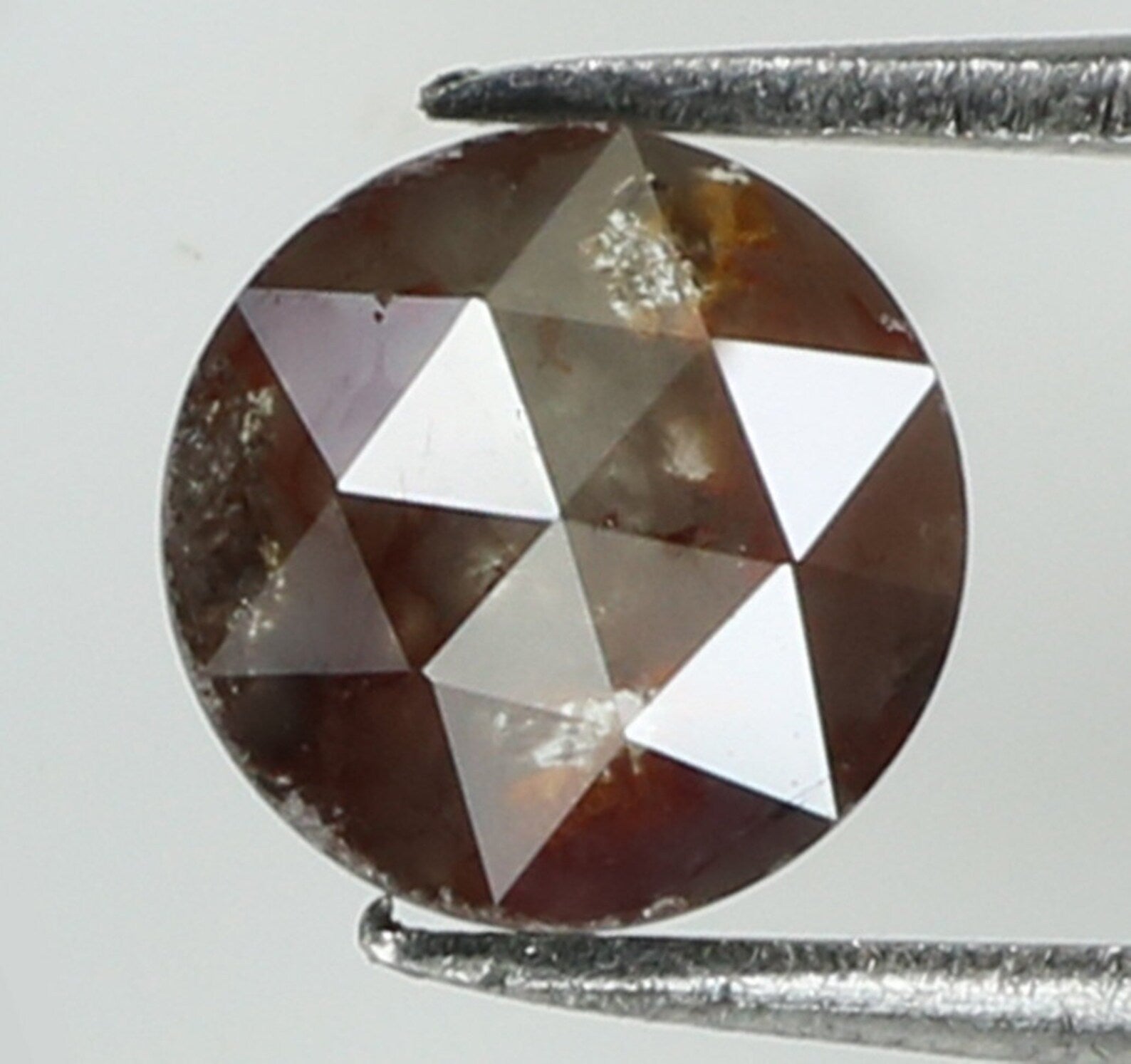 0.76 Ct Natural Loose Round Rose Cut Diamond Brown Color Round Shape Diamond 5.35 MM Natural Loose Diamond Round Rose Cut Diamond N8912