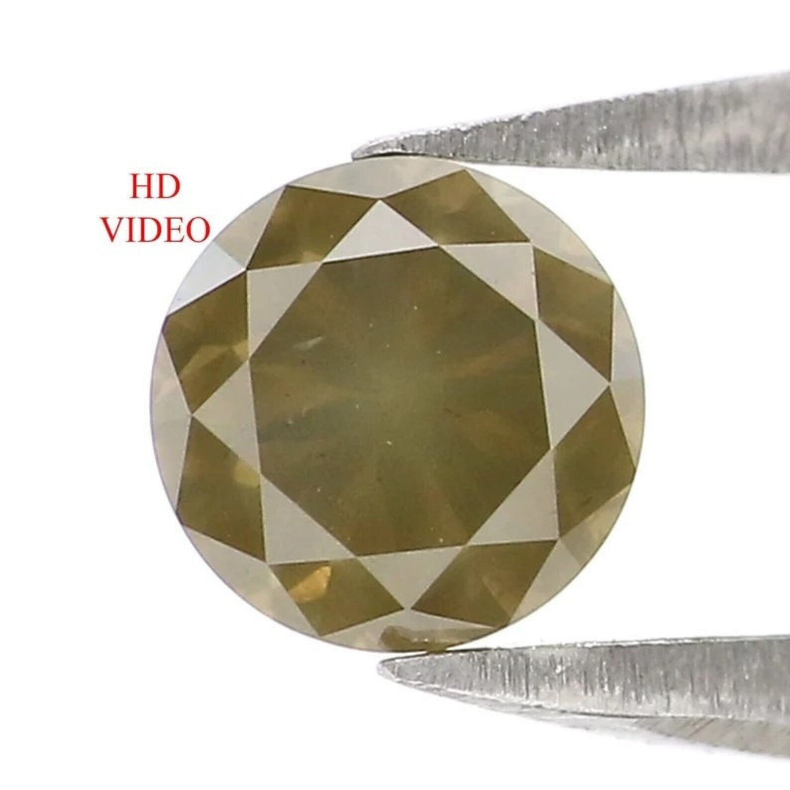 0.49 CT Natural Loose Round Shape Diamond Yellow Green Color Round Cut Diamond 4.65 MM Natural Diamond Round Brilliant Cut Diamond NQ7427