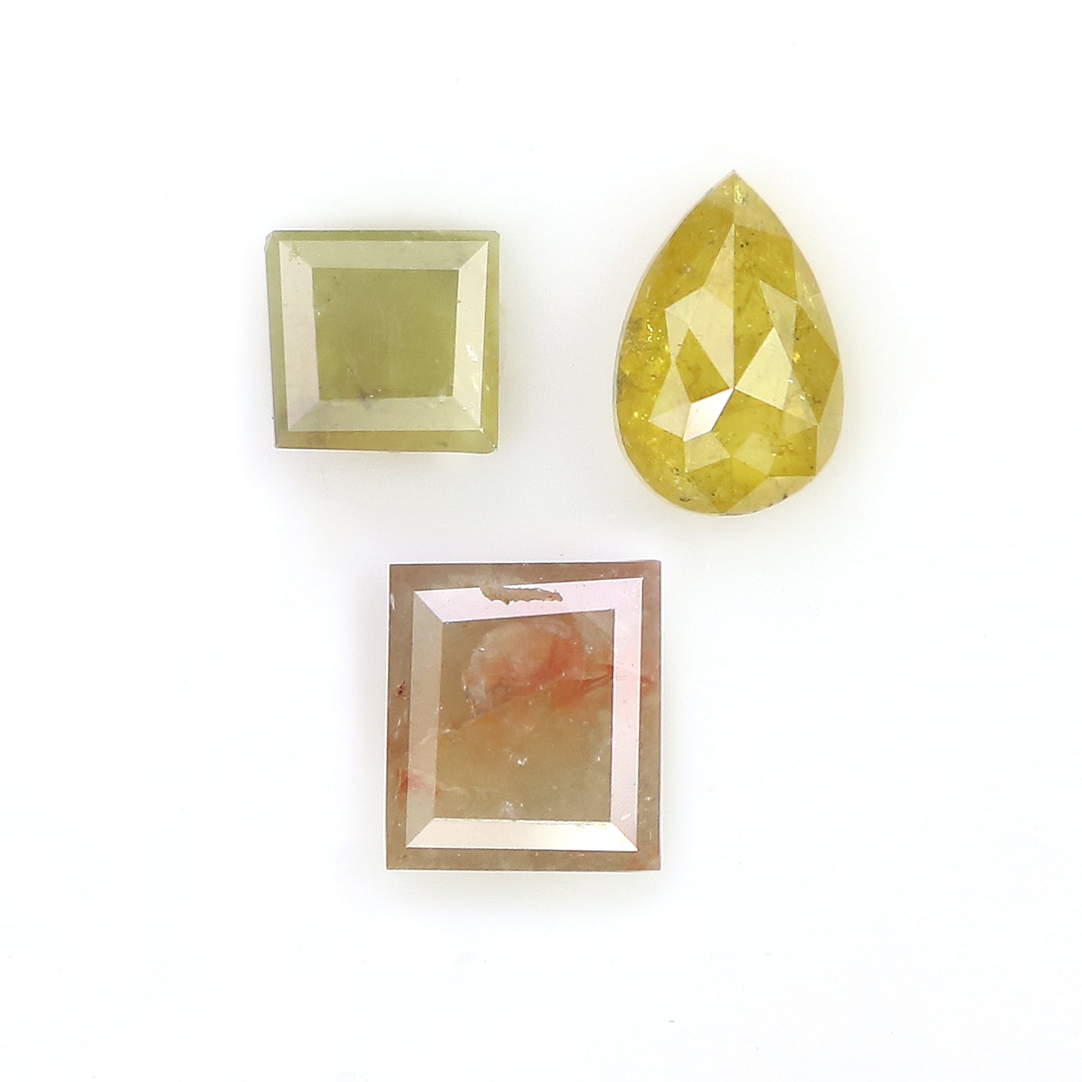 1.36 CT Natural Loose Mix Shape Diamond Mix Color Mix Shape Diamond 3.95 MM Natural Diamond Mix Color Mix Shape Rose Cut Diamond KQ2518