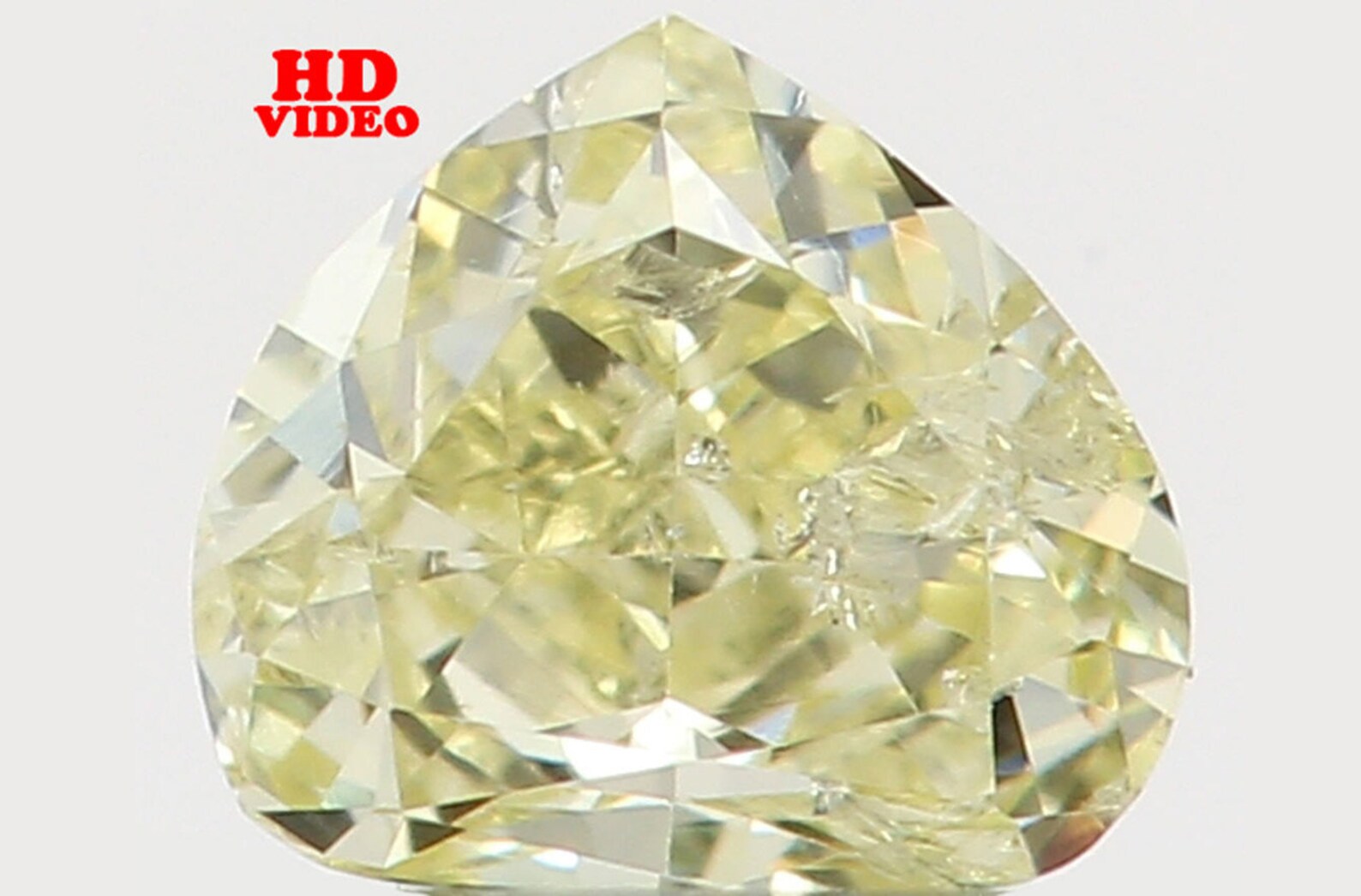 0.14 Ct Natural Loose Diamond Heart Yellow Color I2 Clarity 3.40 MM KDN7386