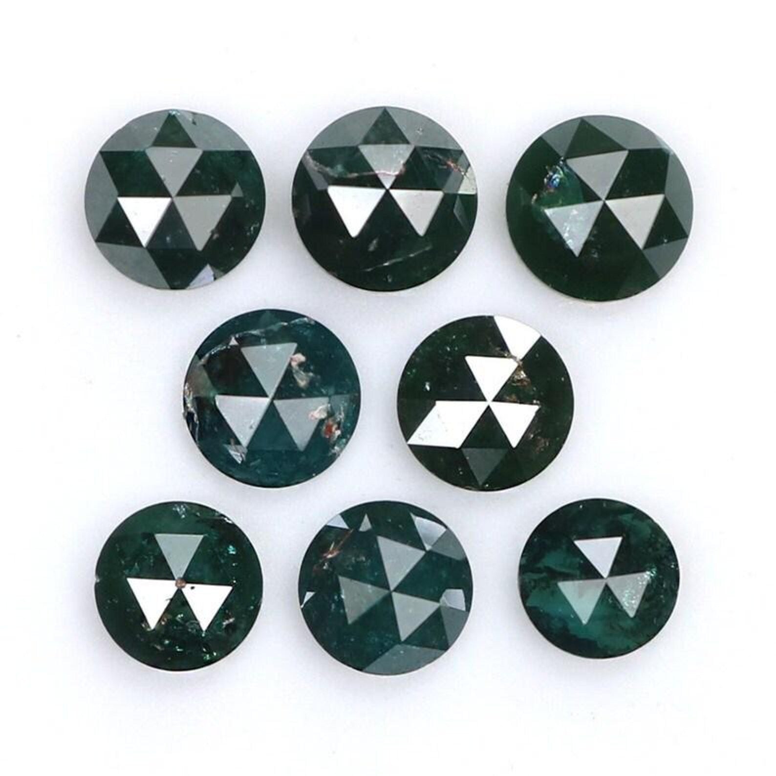 2.32 CT Natural Loose Round Shape Diamond Blue Color Round Cut Diamond 3.70 MM Natural Diamond Blue Color Round Rose Cut Diamond NQ9724