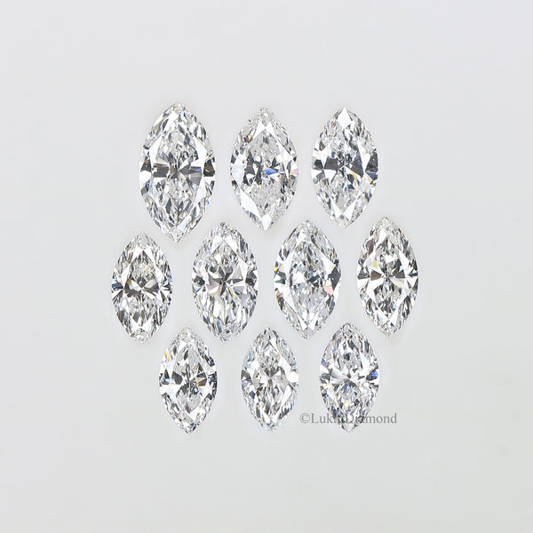 Marquise Cut Lab Grown Diamond 4X2/5X2.5/6X3/7X3.5/8X4 MM Size Pear Loose Lab Man Made Diamond Lab Diamond Gift For Her Engagement Ring Q161