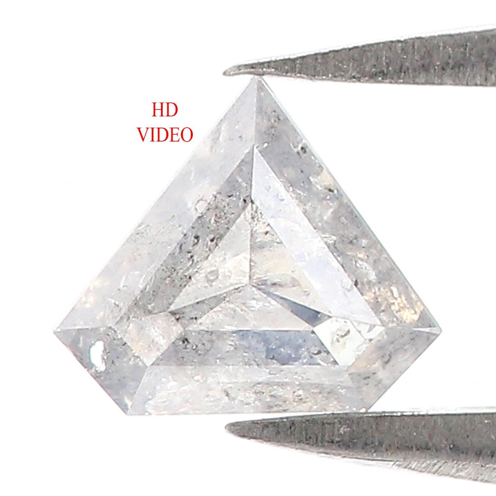 0.55 CT Natural Loose Shield Shape Diamond Milky White Color Shield Cut Diamond 5.90 MM Natural Loose White Shield Rose Cut Diamond NQ7909
