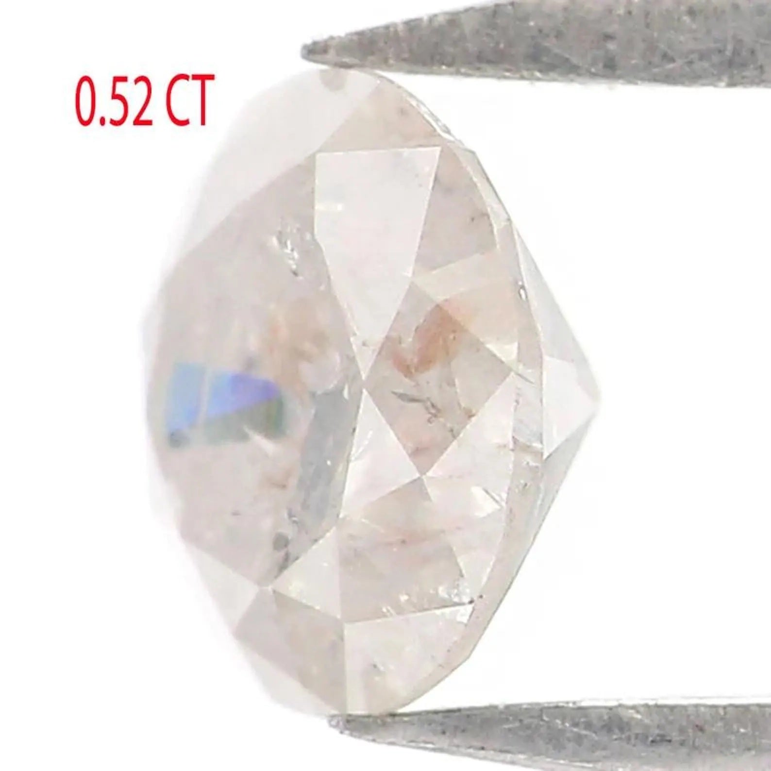 0.52 CT Natural Loose Round Shape Diamond White Milky Color Round Diamond 5.00 MM Natural Loose Diamond Round Brilliant Cut Diamond NQB7370