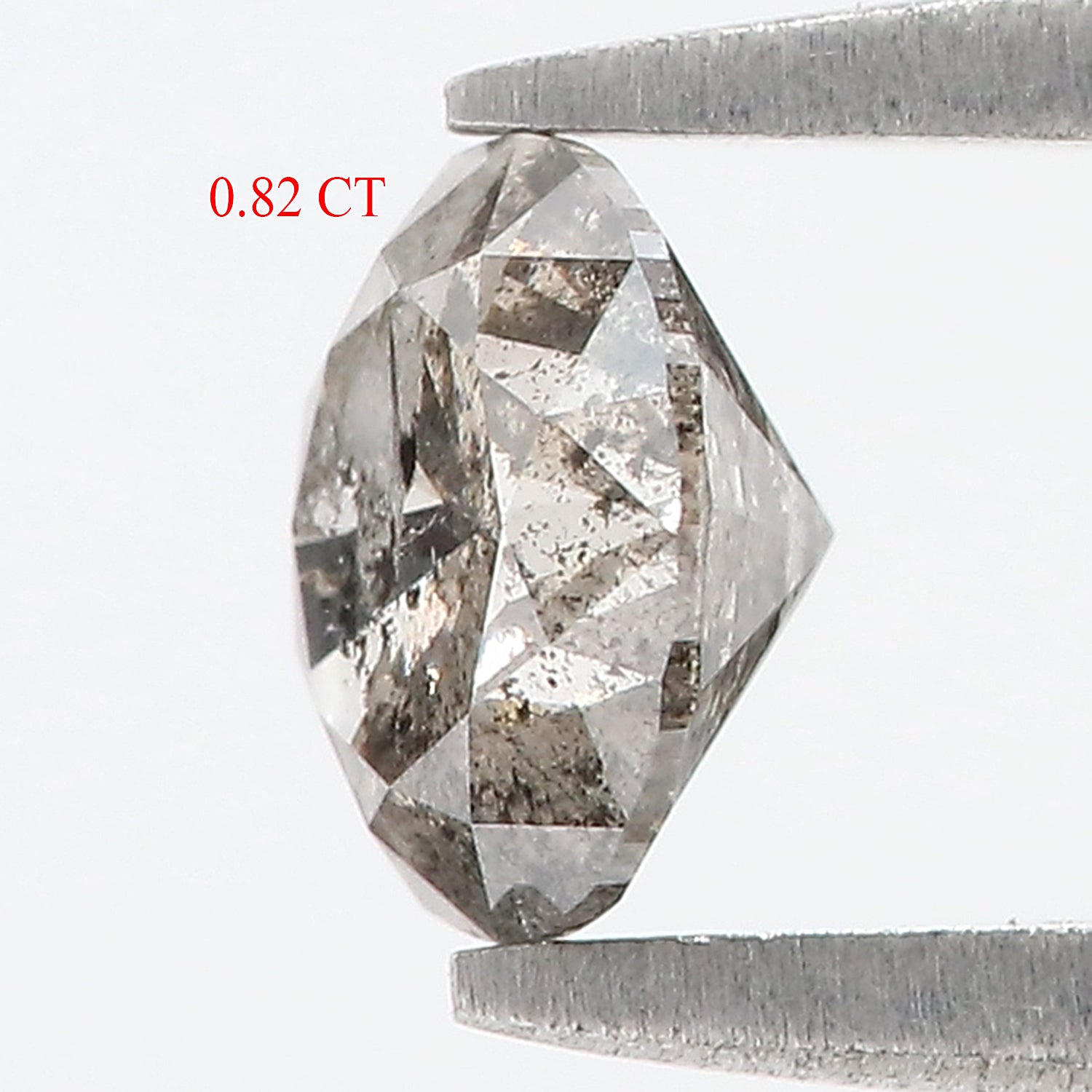 0.82 CT Natural Loose Round Shape Diamond Salt And Pepper Round Cut Diamond 6.00 MM Natural Loose Diamond Round Brilliant Cut Diamond LQ605