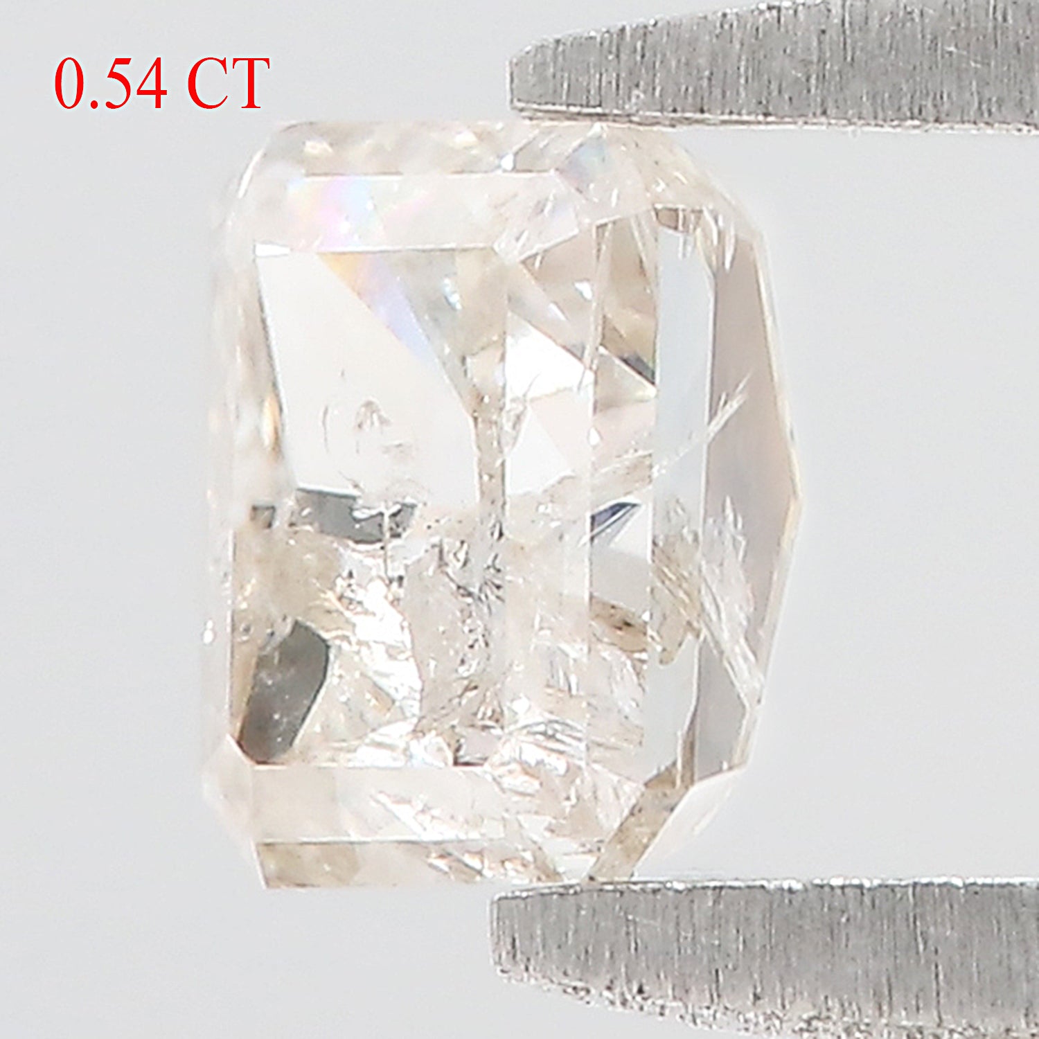 0.54 CT Natural Loose Emerald Shape Diamond Grey Color Emerald Cut Diamond 4.60 MM Natural Yellow Color Emerald Brilliant Cut Diamond LQ7413