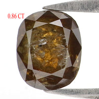 Natural Loose Oval Diamond, Brown Color Diamond, Natural Loose Diamond, Oval Rose Cut Diamond, Oval Cut, 0.86 CT Oval Shape Diamond KR2684