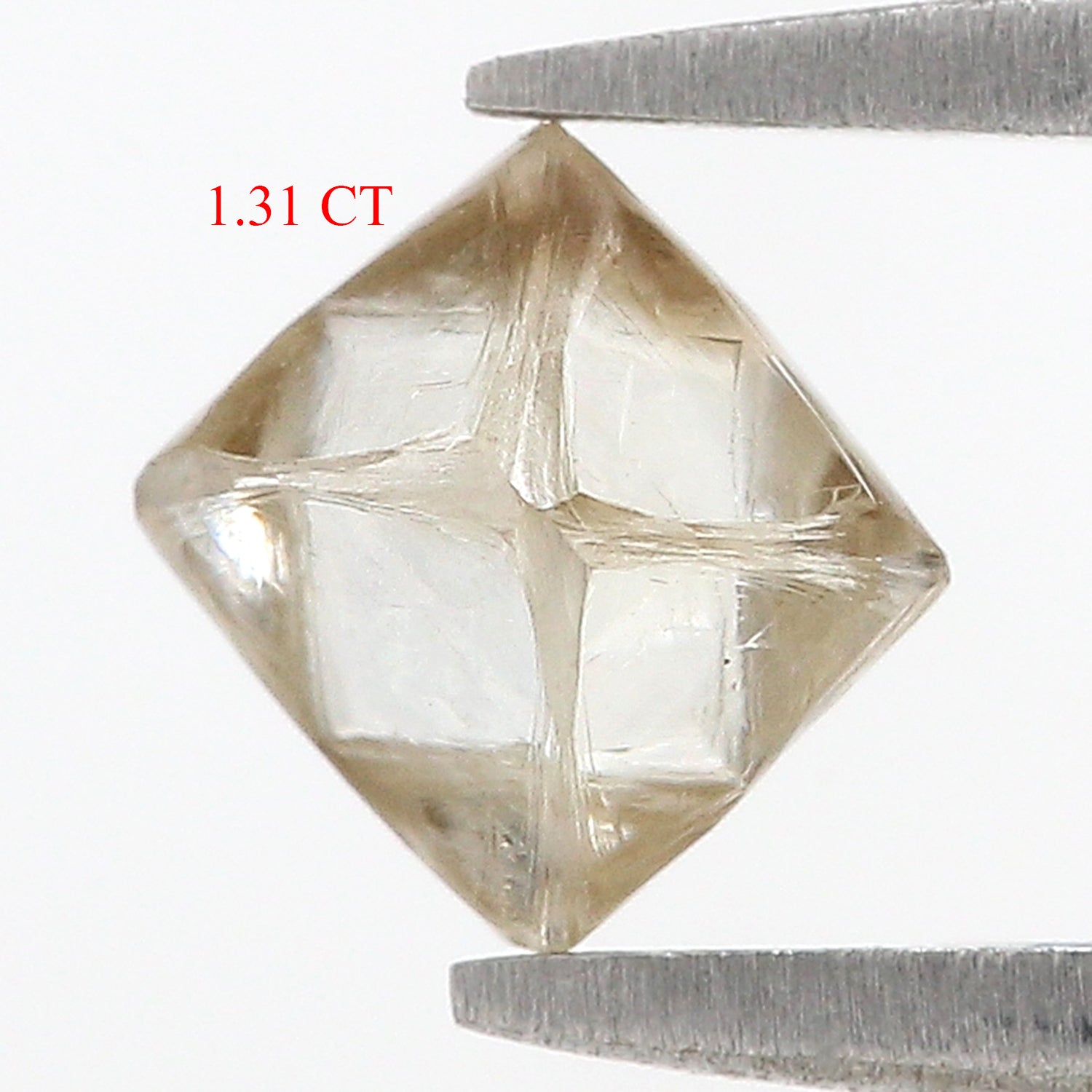 1.31 CT Natural Loose Rough Shape Diamond White-L Color Irregular Cut Diamond 6.90 MM Natural Loose White-L Color Rough UnCut Diamond L3542