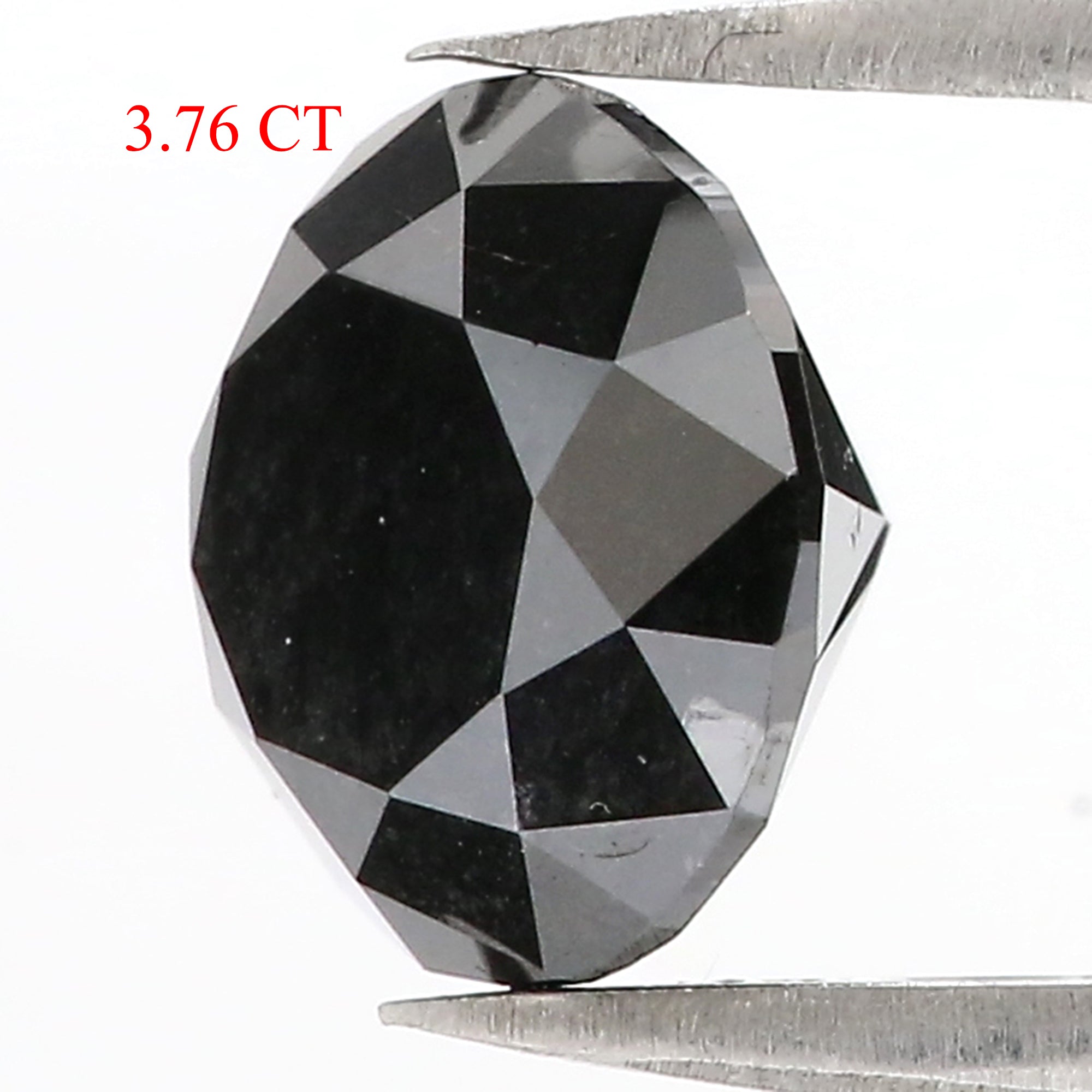 3.76 Ct Natural Loose Round Diamond Black Color Round Diamond 9.30 MM Natural Loose Diamond Black Color Round Brilliant Cut Diamond QL8487