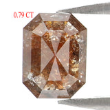 Natural Loose Emerald Diamond, Brown Color Emerald Diamond, Natural Loose Diamond, Emerald Cut Diamond, 0.79 CT Emerald Shape Diamond KDL652