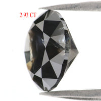 Natural Loose Round Diamond, Black Color Round Diamond, Natural Loose Diamond, Brilliant Cut Diamond, Round Cut, 2.93 CT Round Shape KDL389