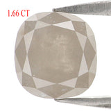 Natural Loose Cushion Diamond, Grey Color Diamond, Natural Loose Diamond, Cushion Rose Cut Diamond, 1.66 CT Cushion Shape Diamond L2929