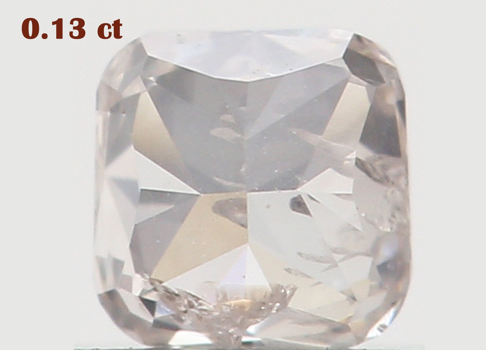 0.13 Ct Natural Loose Cushion Diamond Brown Pink Color Cushion Diamond 2.80 MM Natural Loose Diamond Cushion Brilliant Cut Diamond N7699