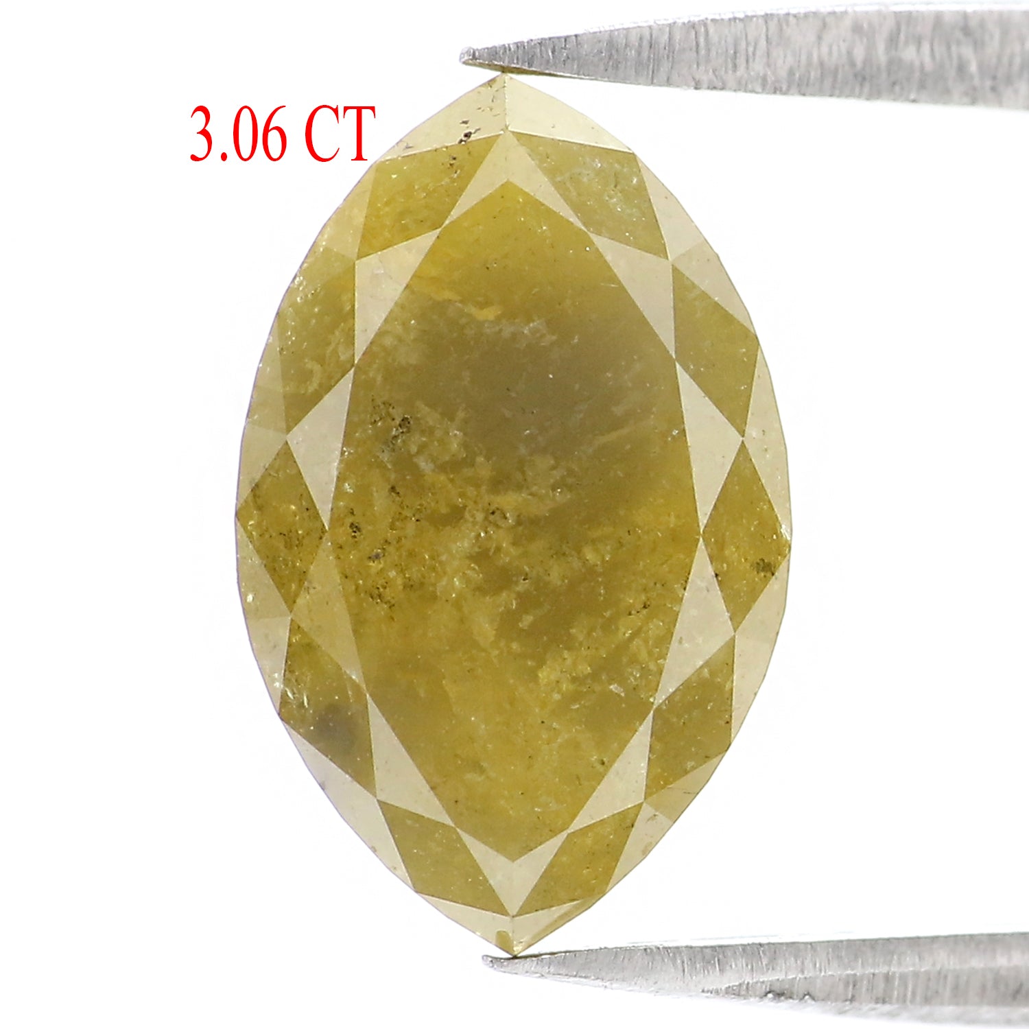3.06 CT Natural Loose Marquise Diamond Yellow Color Marquise Diamond 11.60 MM Natural Yellow Color Diamond Marquise Rose Cut Diamond QL6773