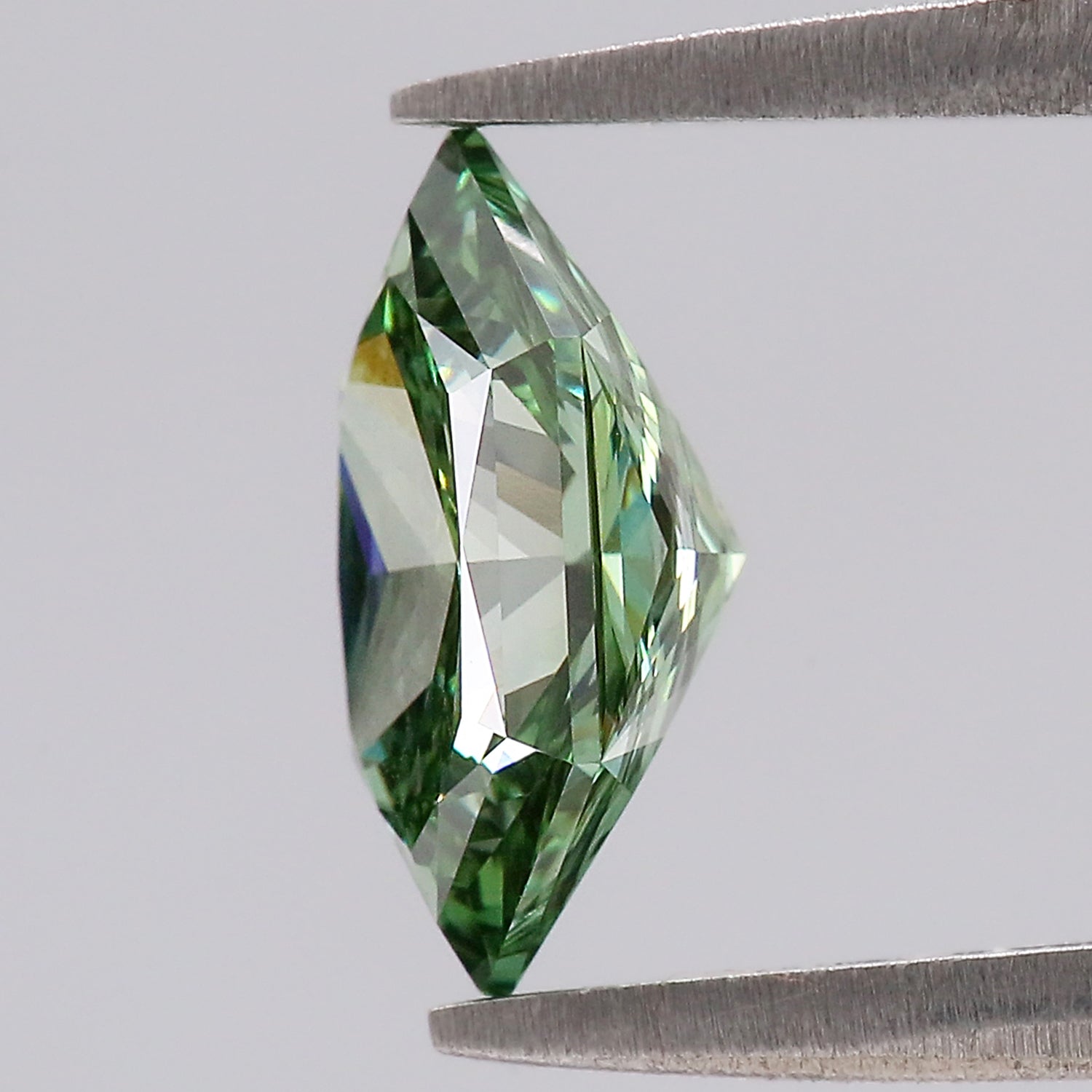 1.69 CT IGI Certified Hexagon Old European Cut Diamond Fancy Vivid Green Color VS1 Clarity Lab Grown Diamond Lab Created Diamond L3673