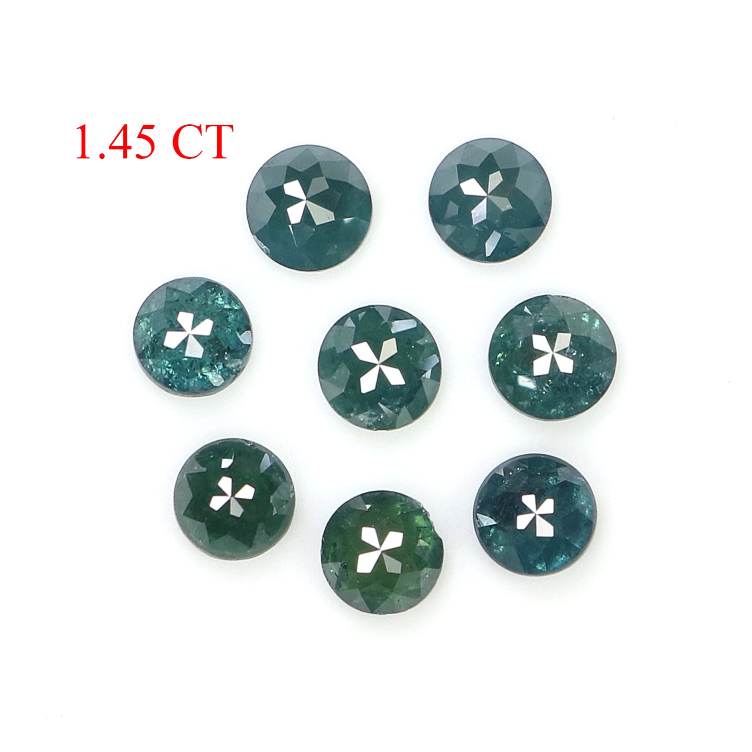 1.45 Ct Natural Loose Round Rose Cut Diamond Blue Color Round Shape Diamond 3.10 MM Natural Loose Blue Color Round Rose Cut Diamond N7006